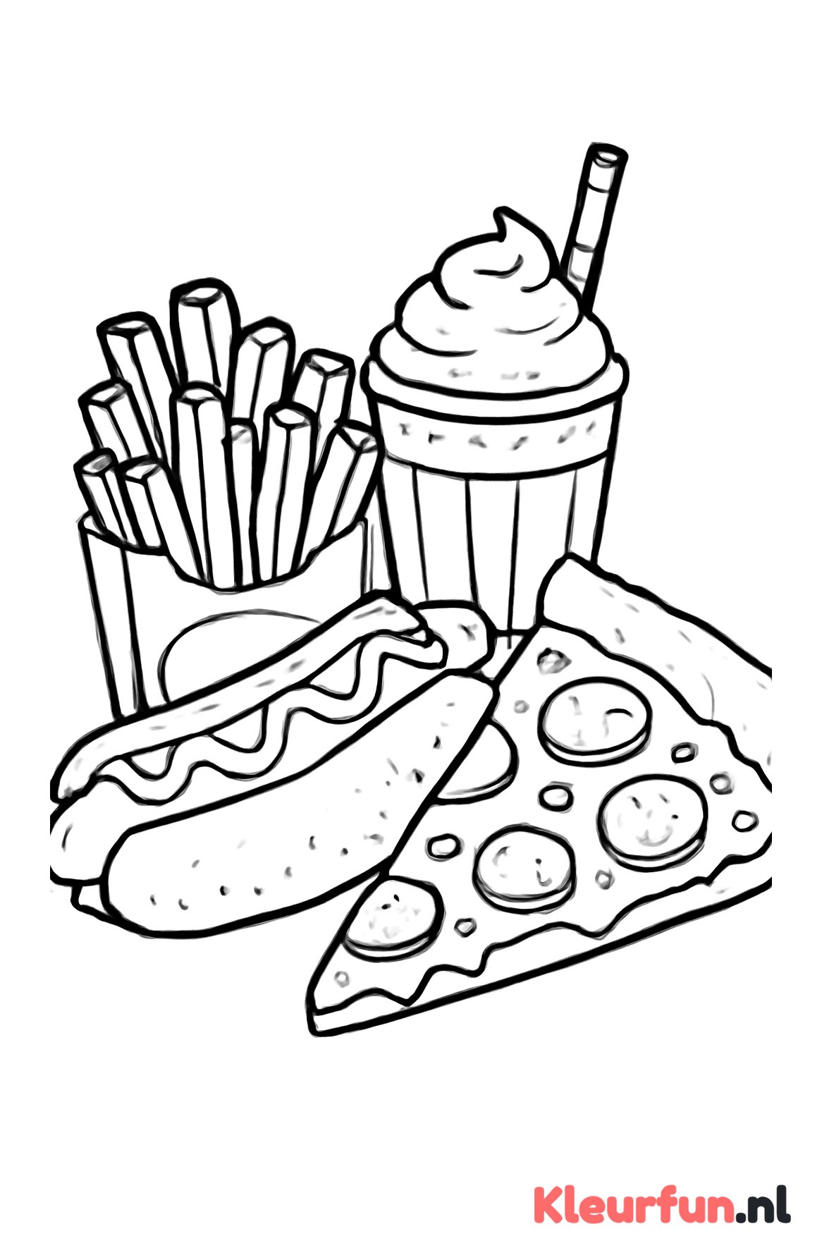 Diverse fastfood gerechten