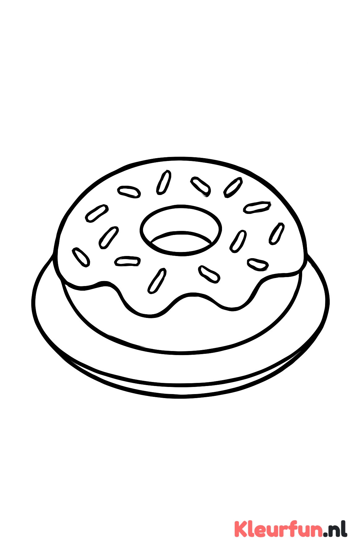 Donut op bordje