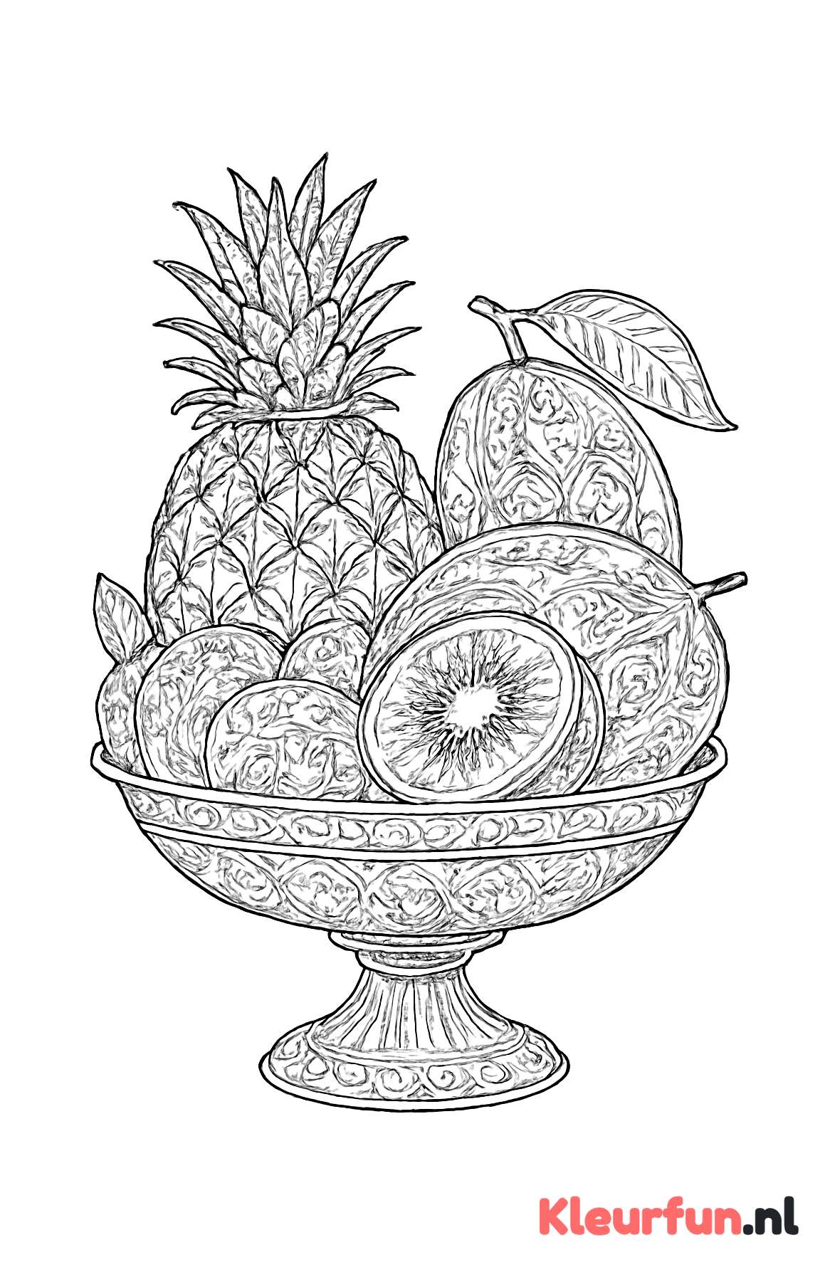 Exotische fruitschaal