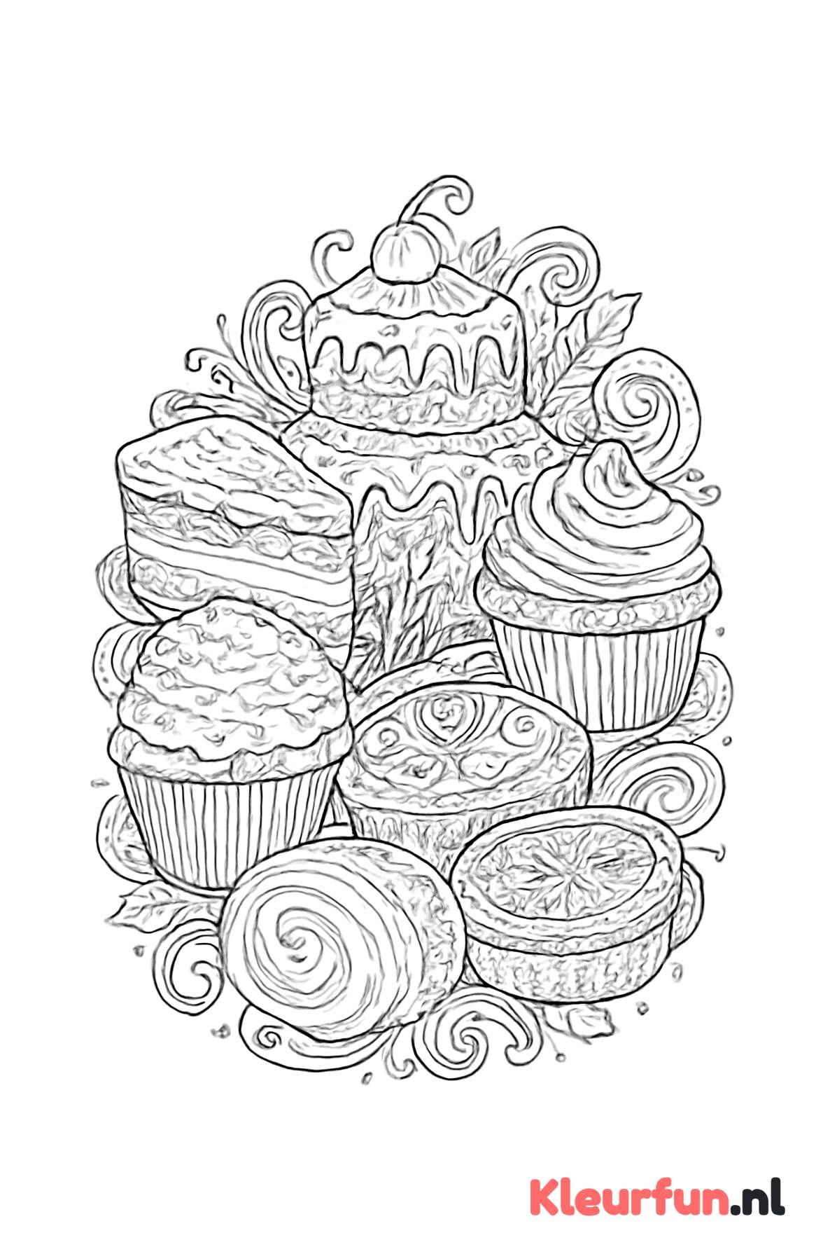 Fantasierijke taarten en cupcakes met details