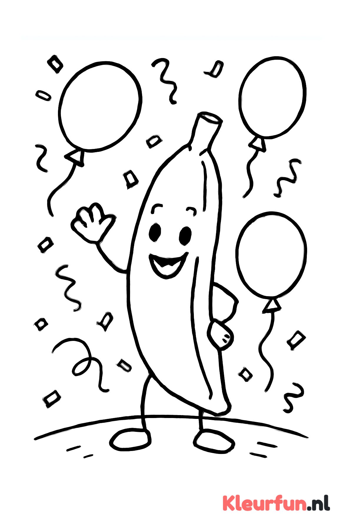 Feestelijke banaan