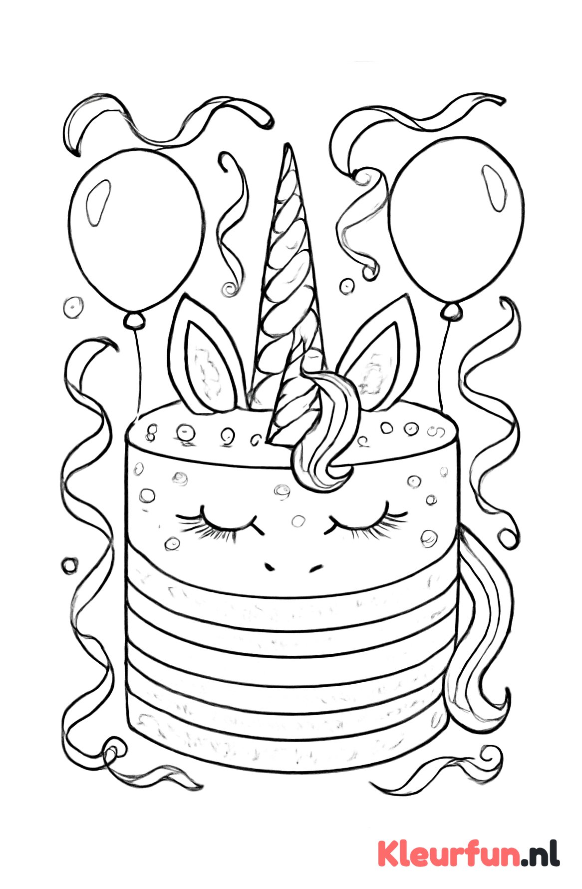 Feestelijke Unicorn Taart