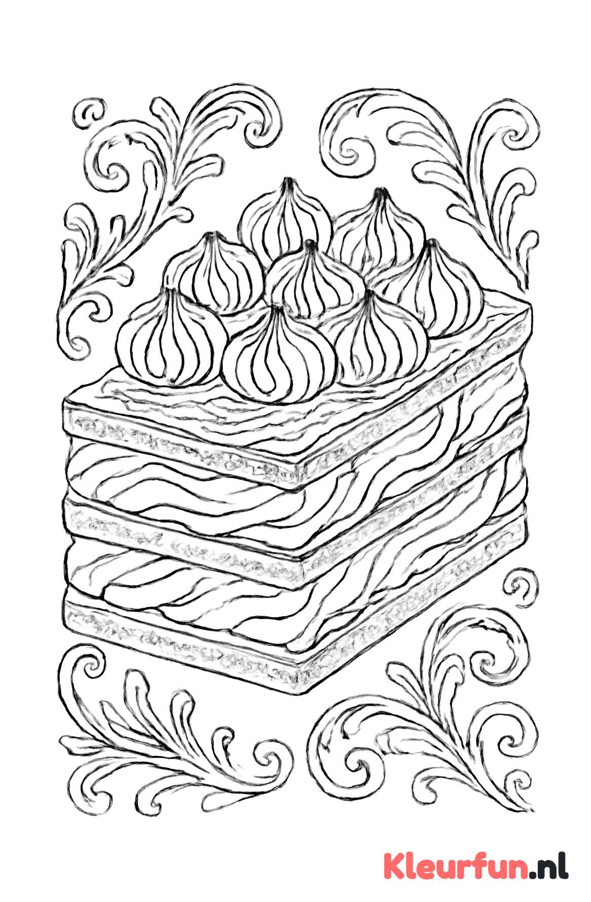 Franse Mille-Feuille met fijne laagjes