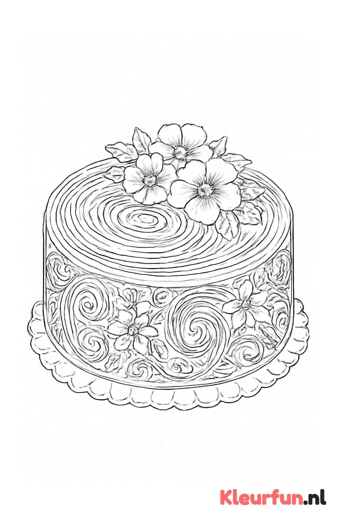 Franse patisserie taart met fijne details