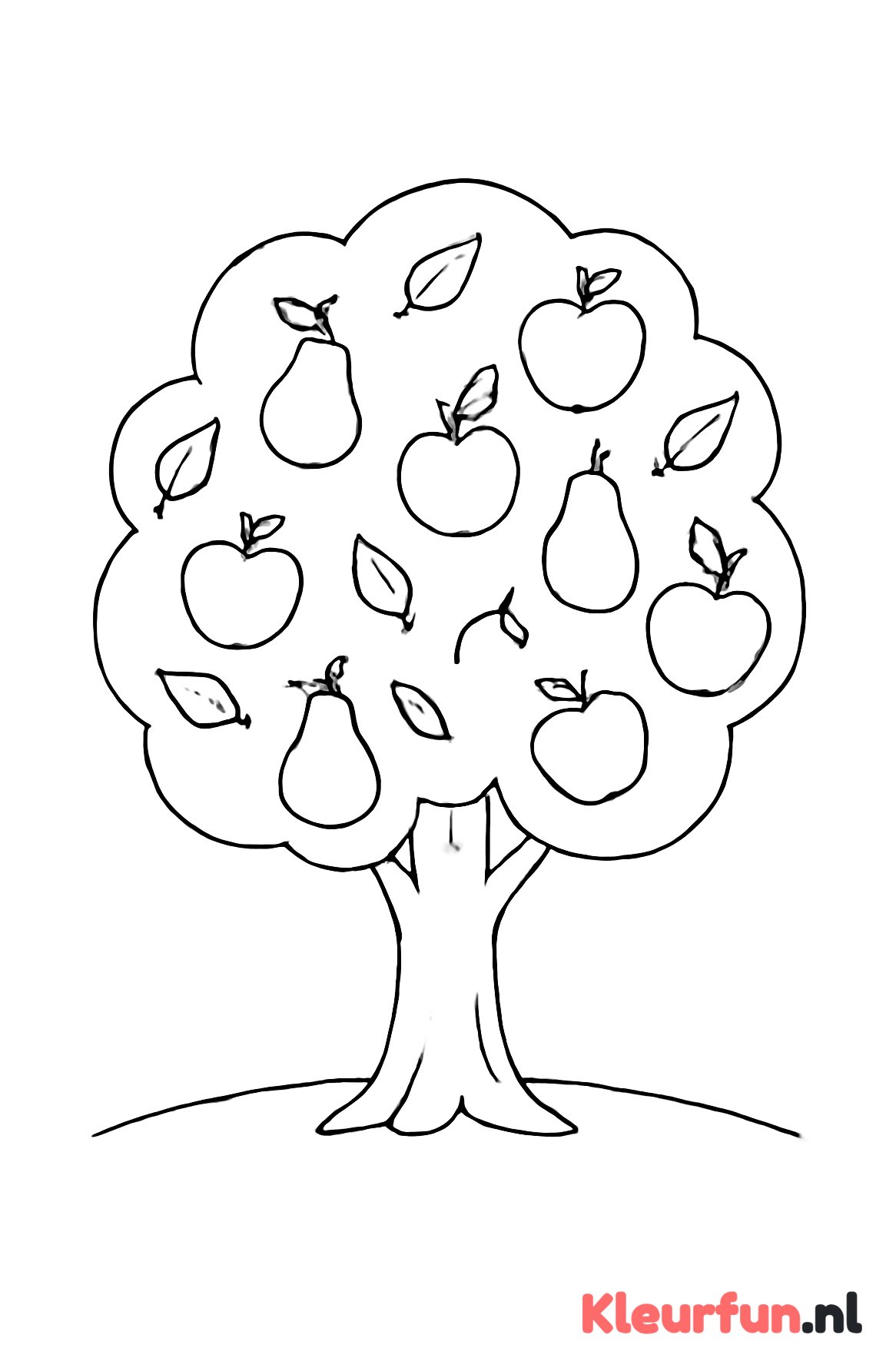 Fruitboom met appels en peren