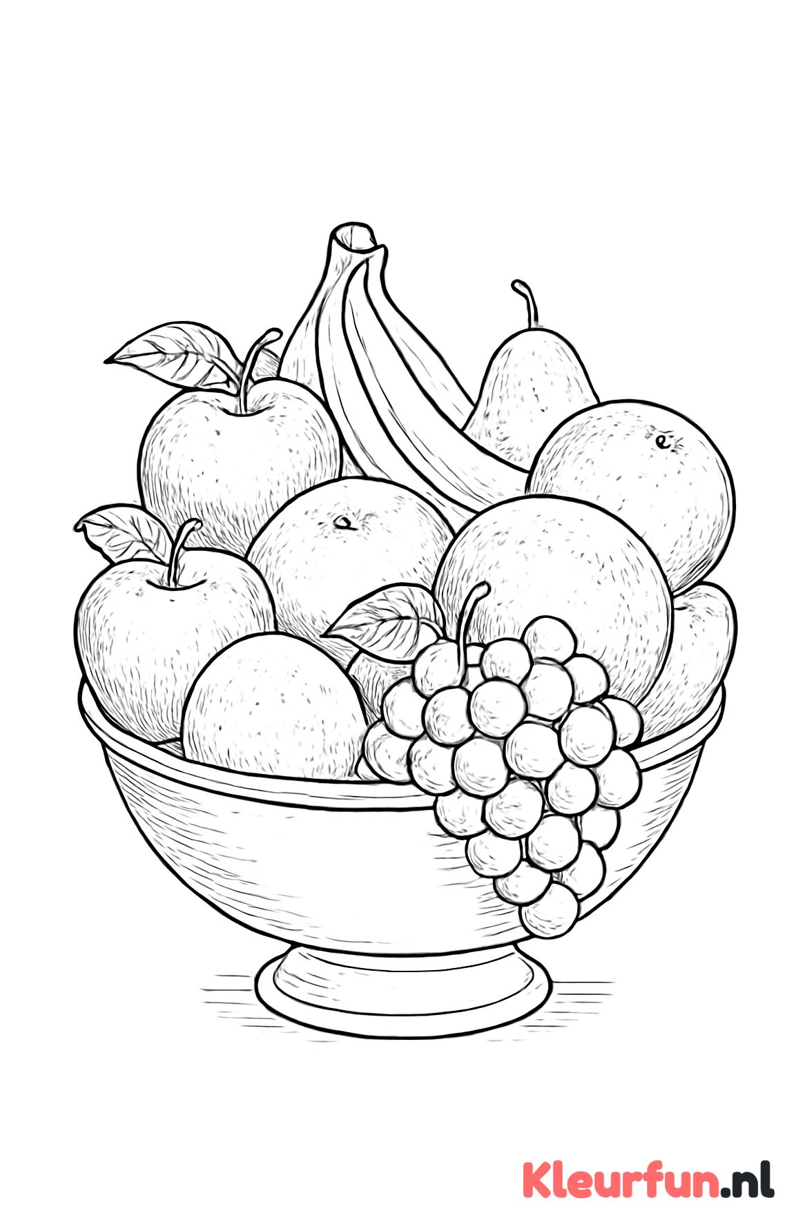 Fruitschaal vol met fruit