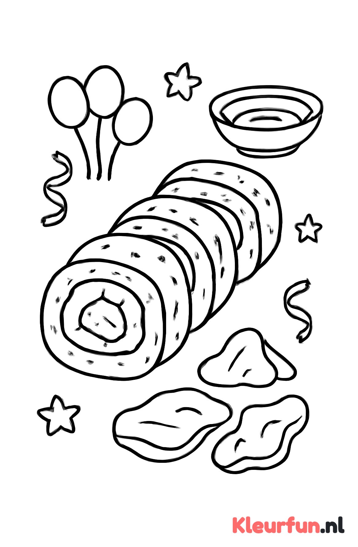 Gesneden sushi-roll met sojasaus
