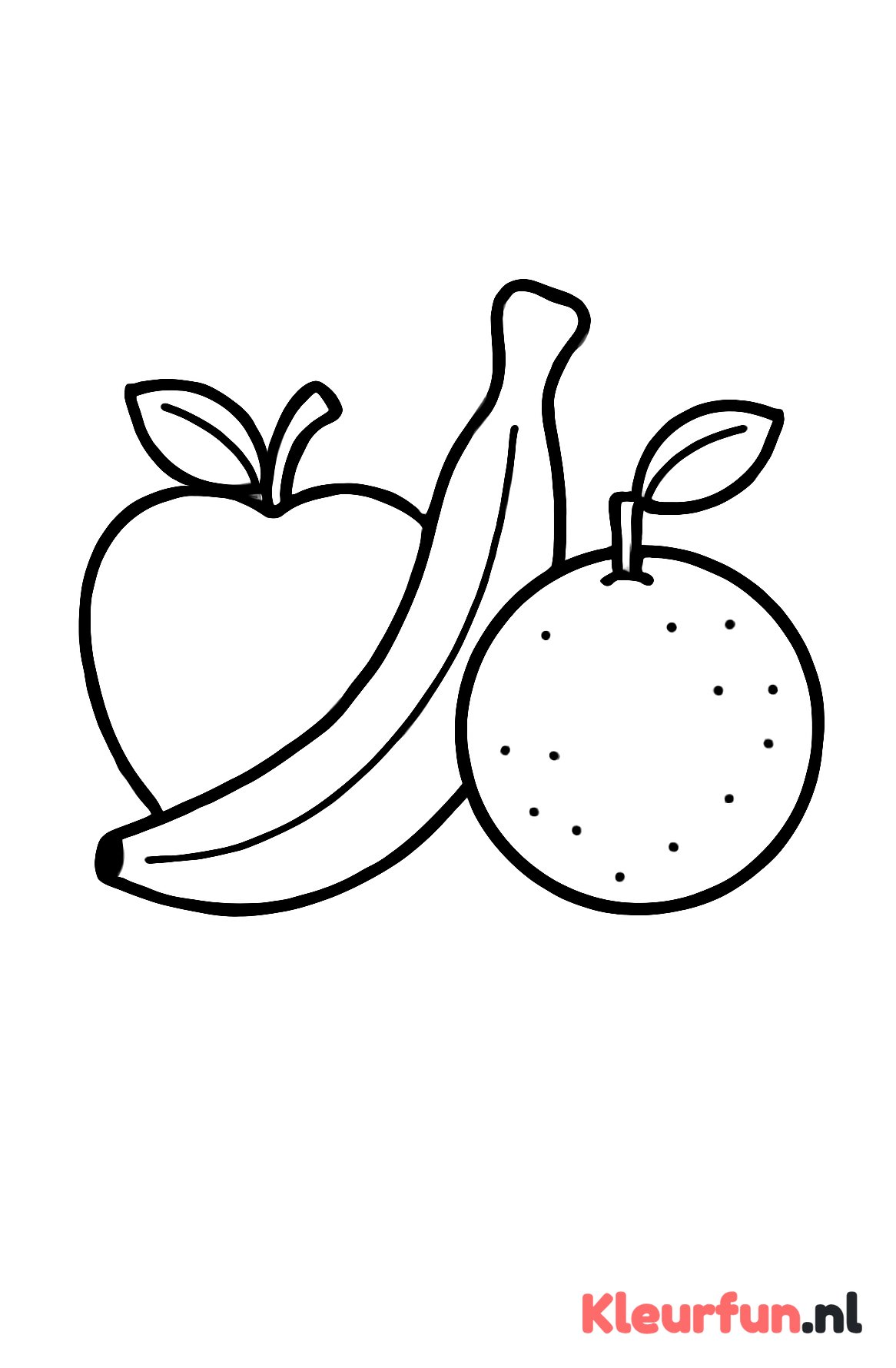 Groot eenvoudig fruit voor peuters
