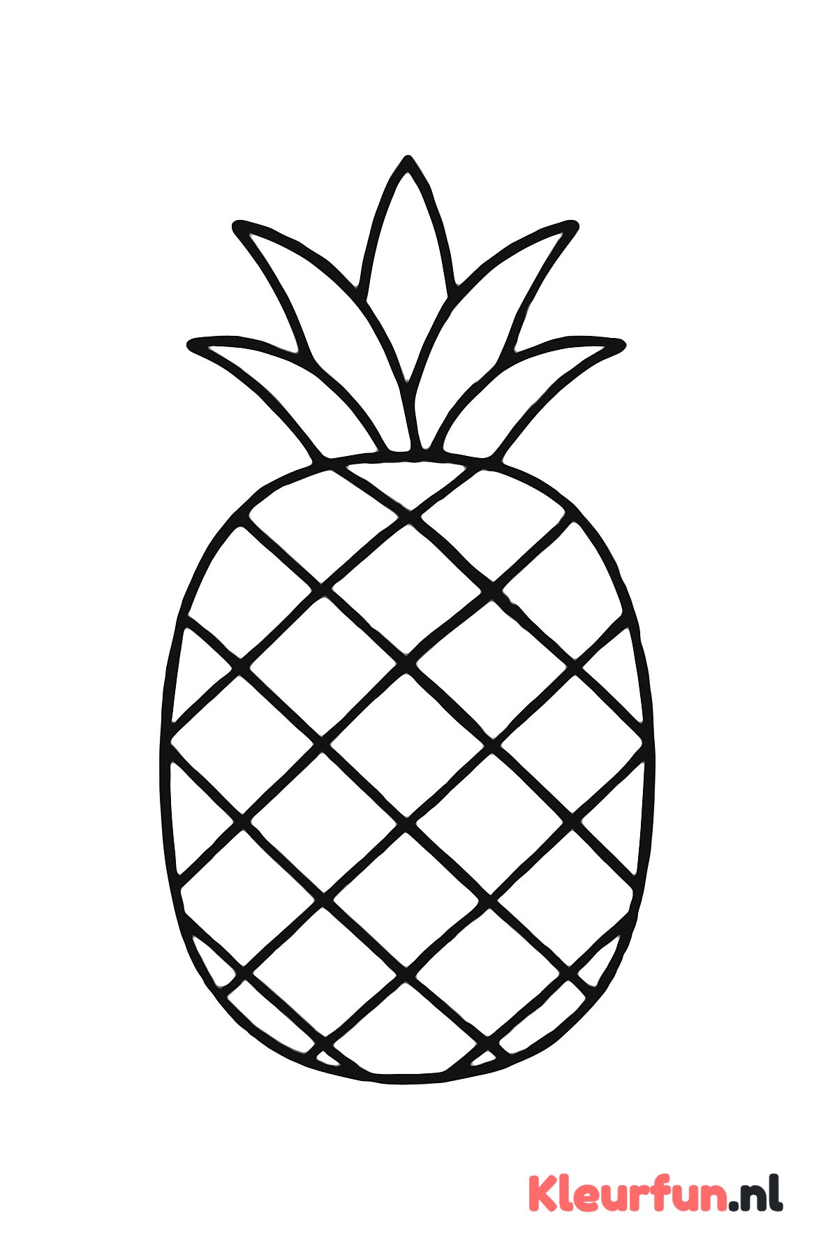 Grote eenvoudige ananas