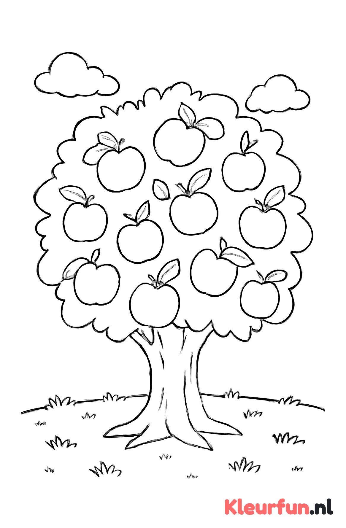 Grote appelboom vol appels