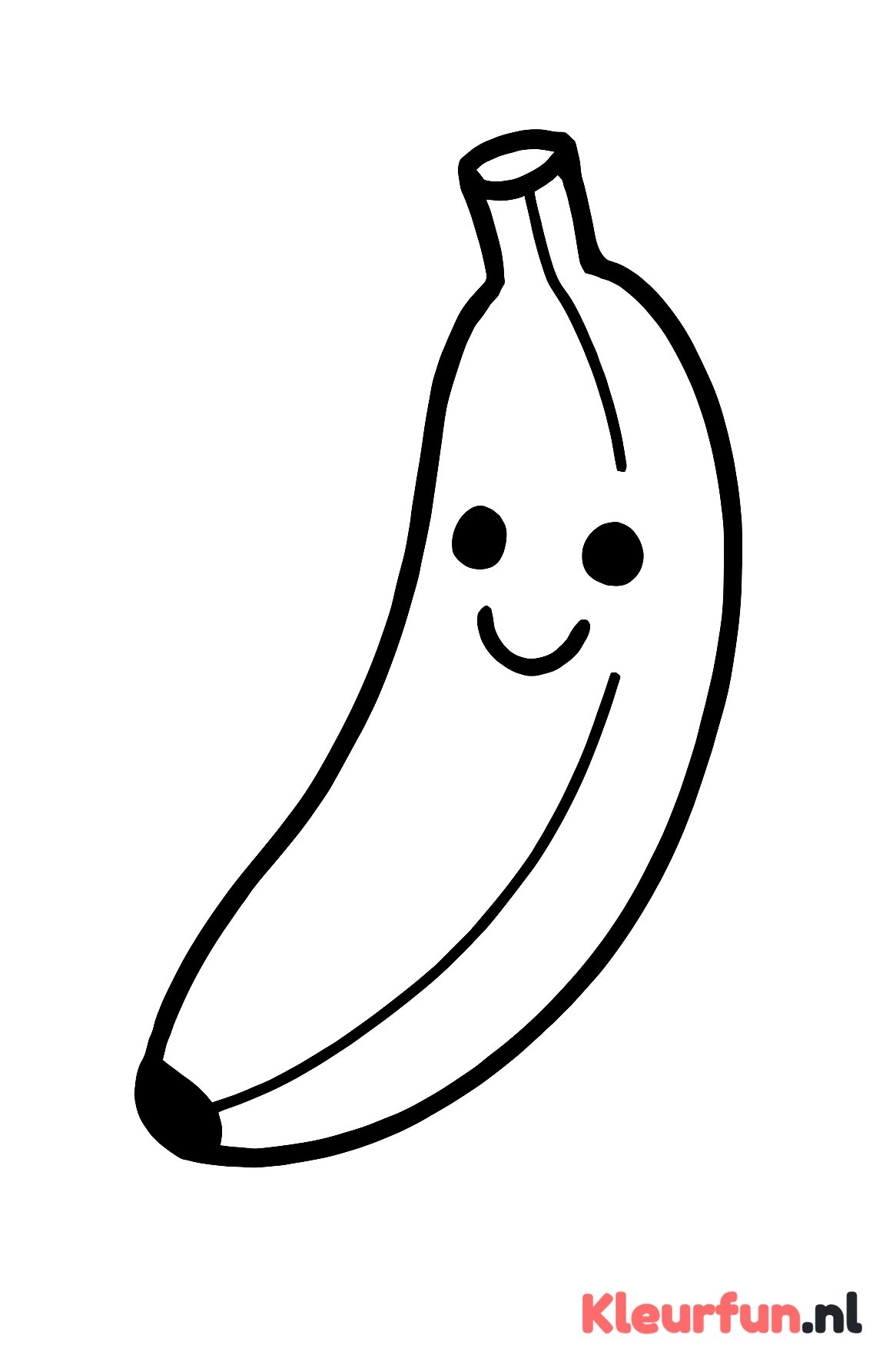 Grote banaan met gezicht
