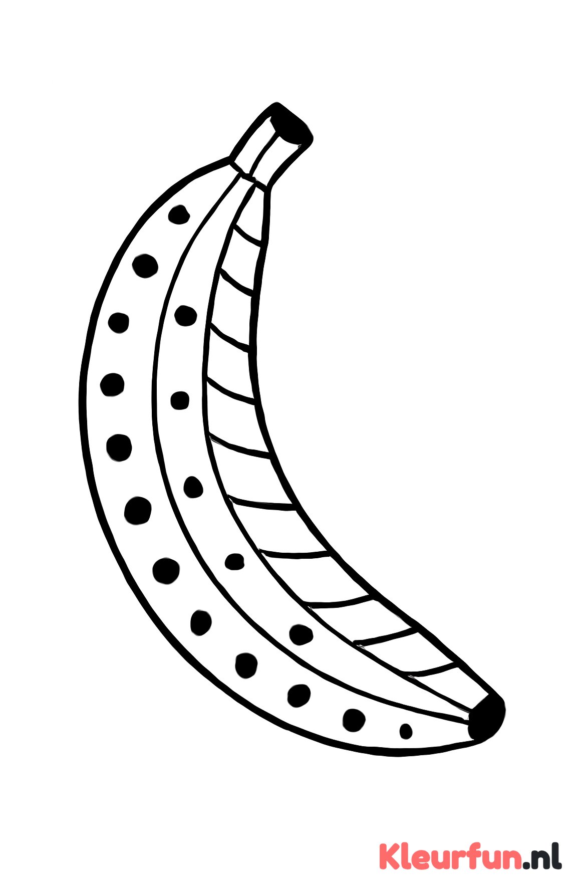 Grote banaan met patronen