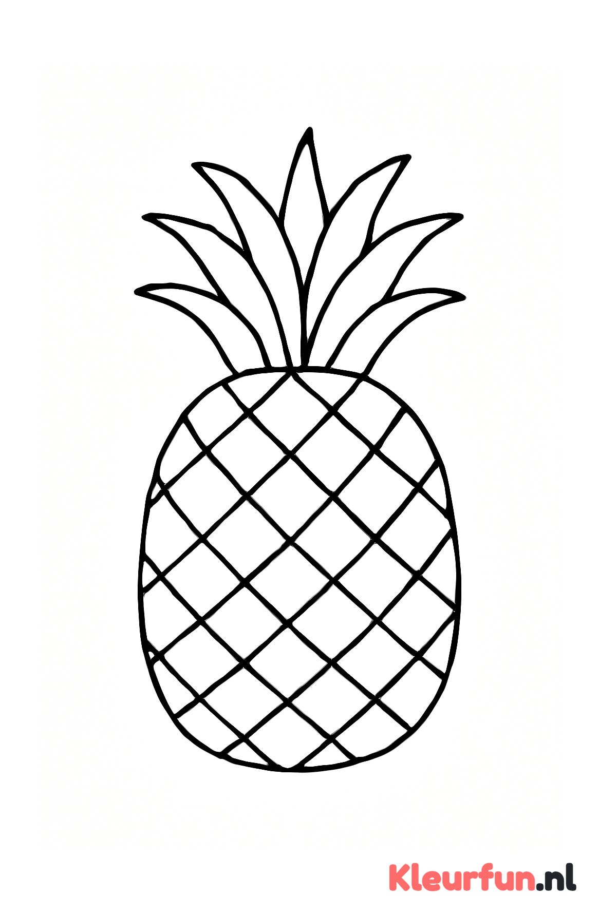 Grote eenvoudige ananas