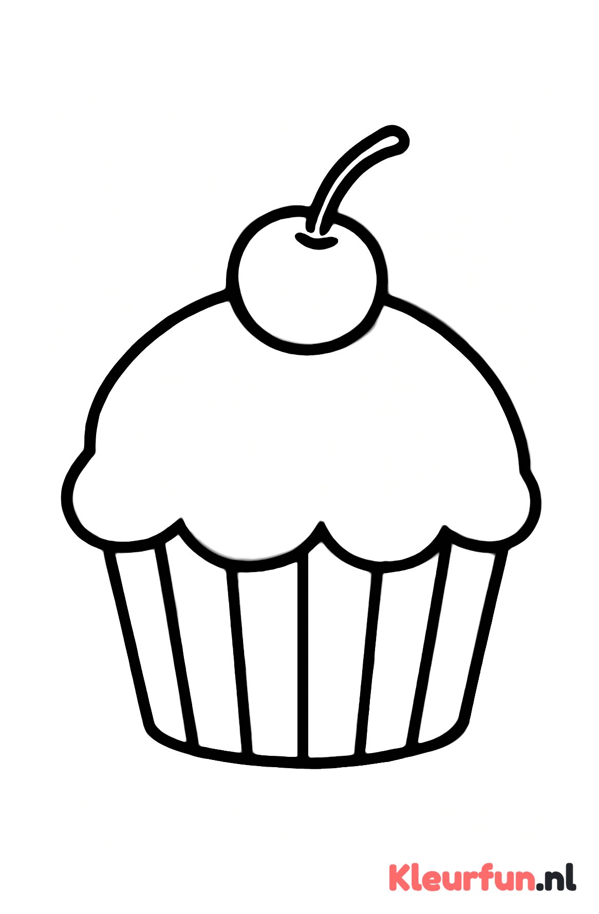 Grote eenvoudige cupcake