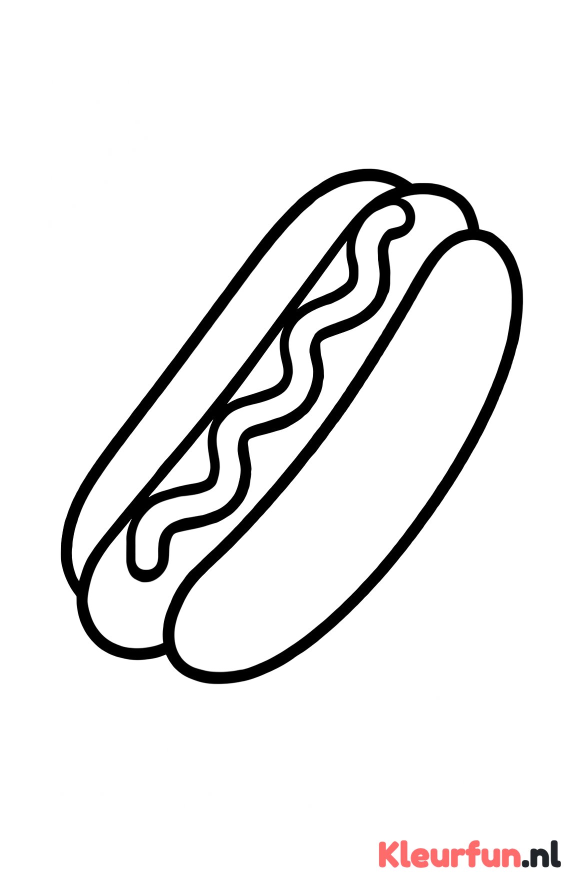 Grote Eenvoudige Hotdog