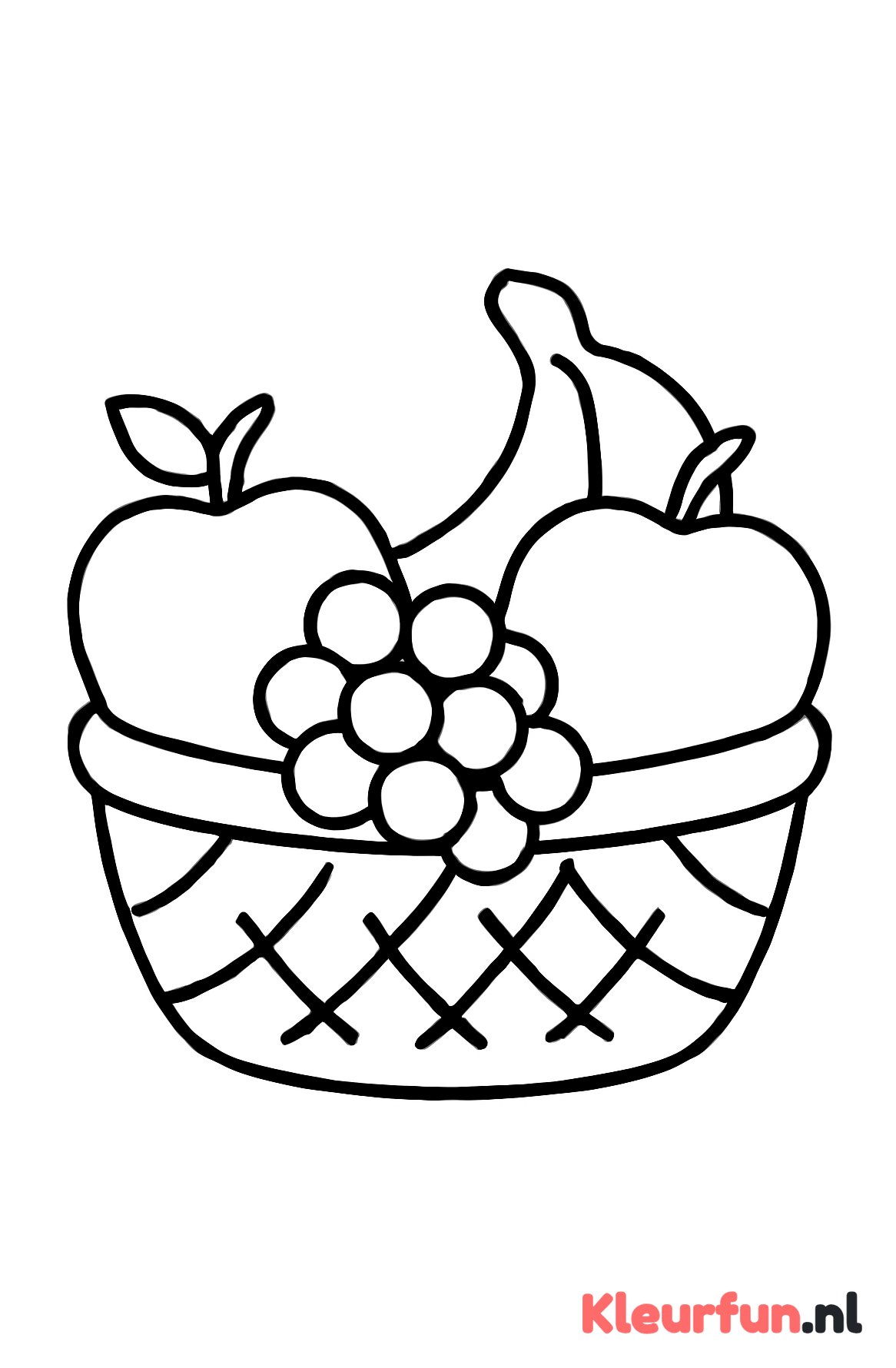 Grote fruitmand vormen