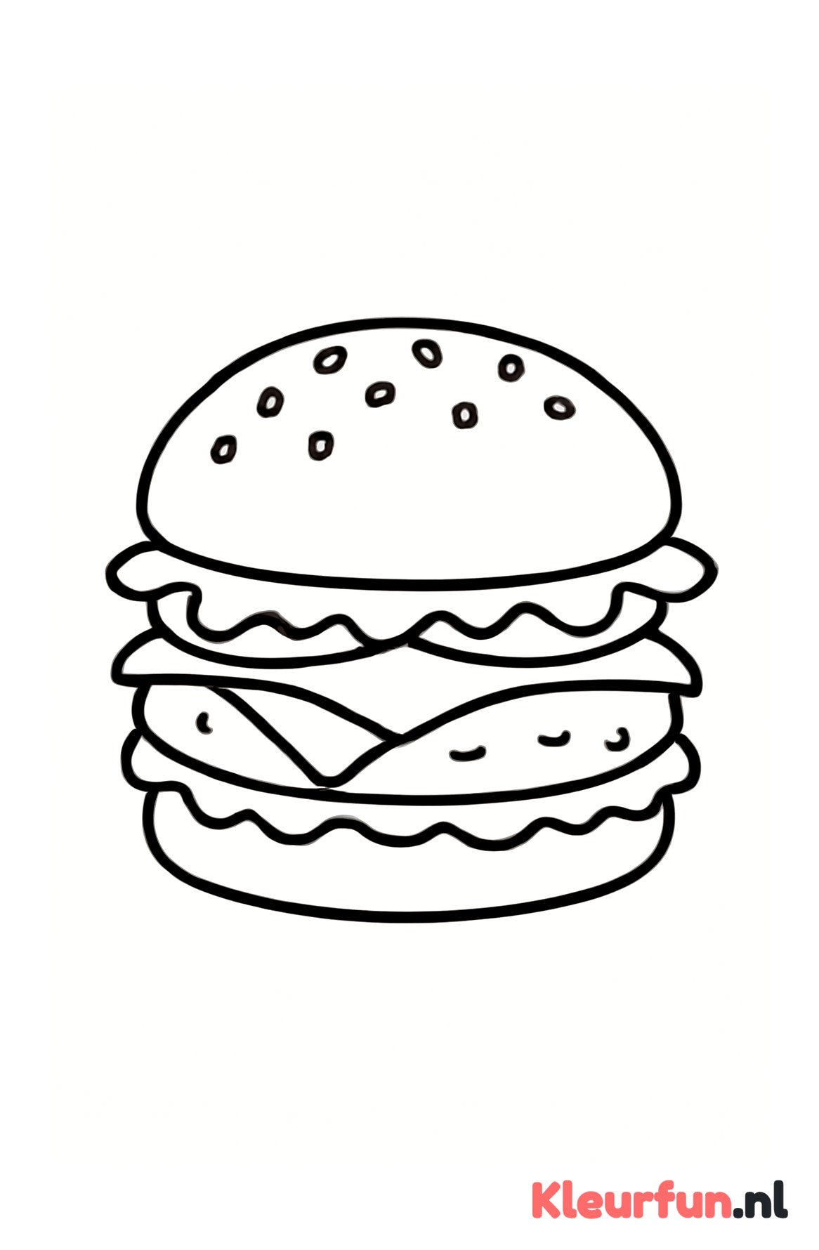 Grote hamburger klassiek