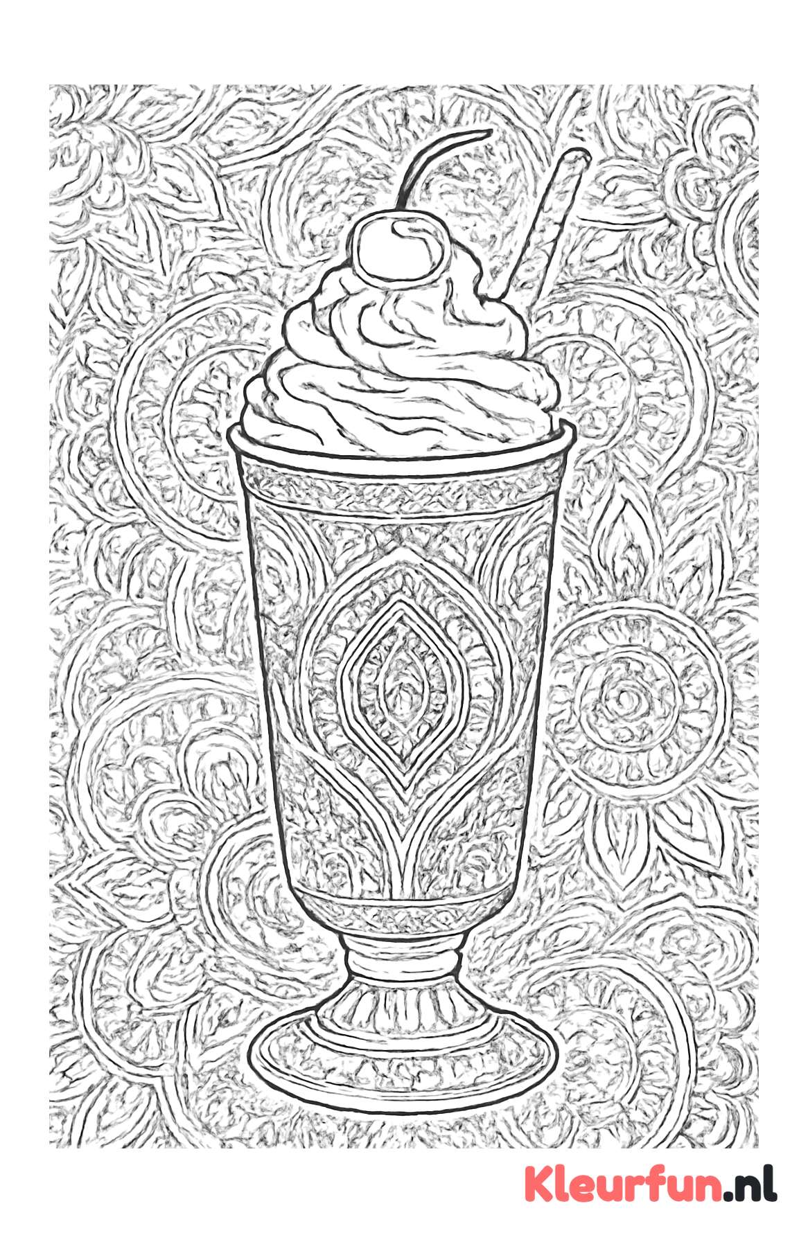 Kunstzinnige grote milkshake