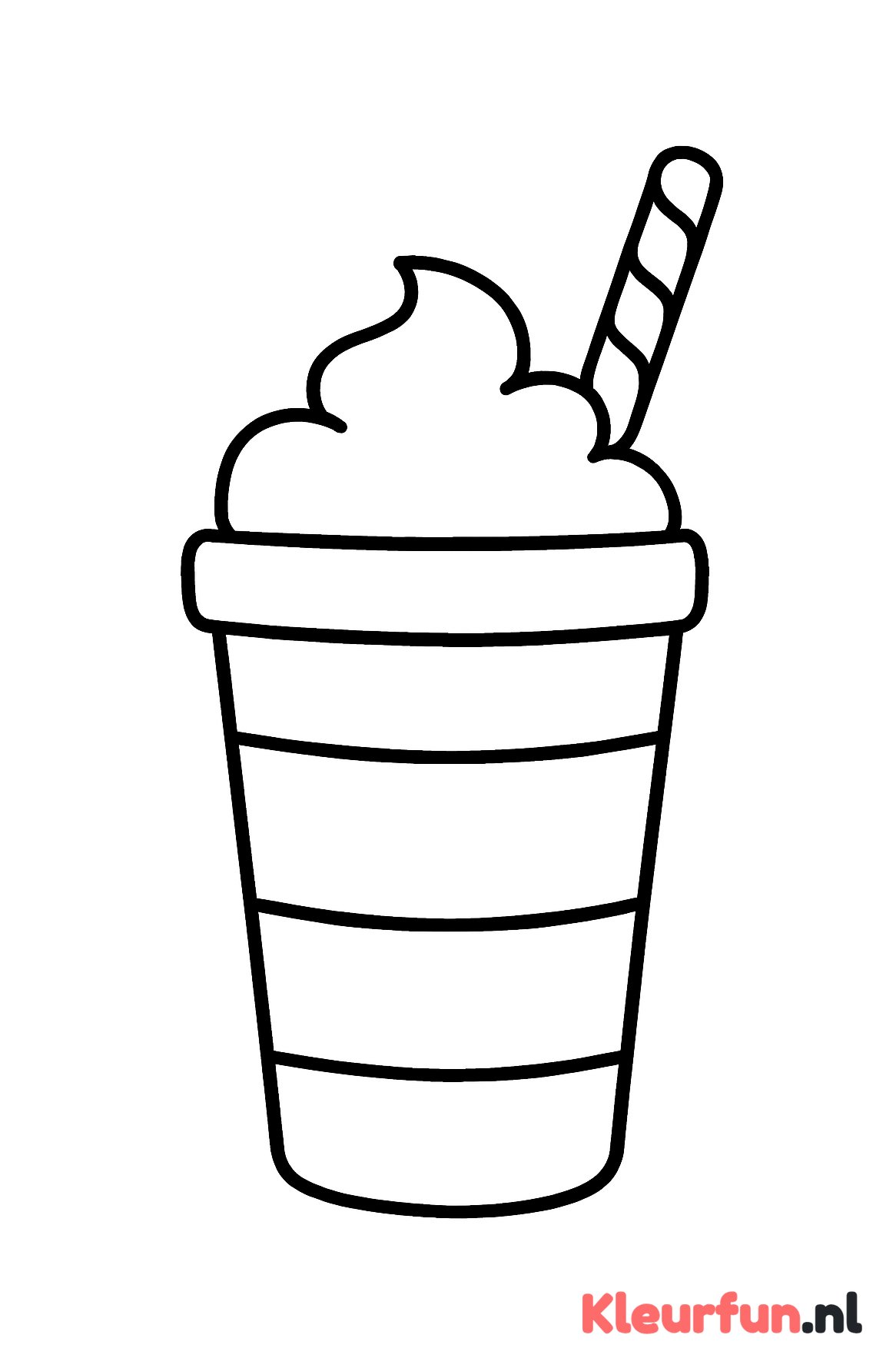 Grote eenvoudige milkshake