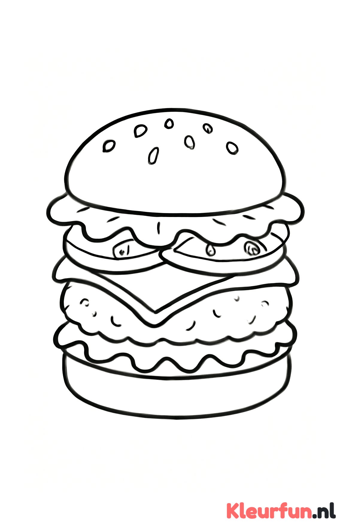 Grote stapel hamburger