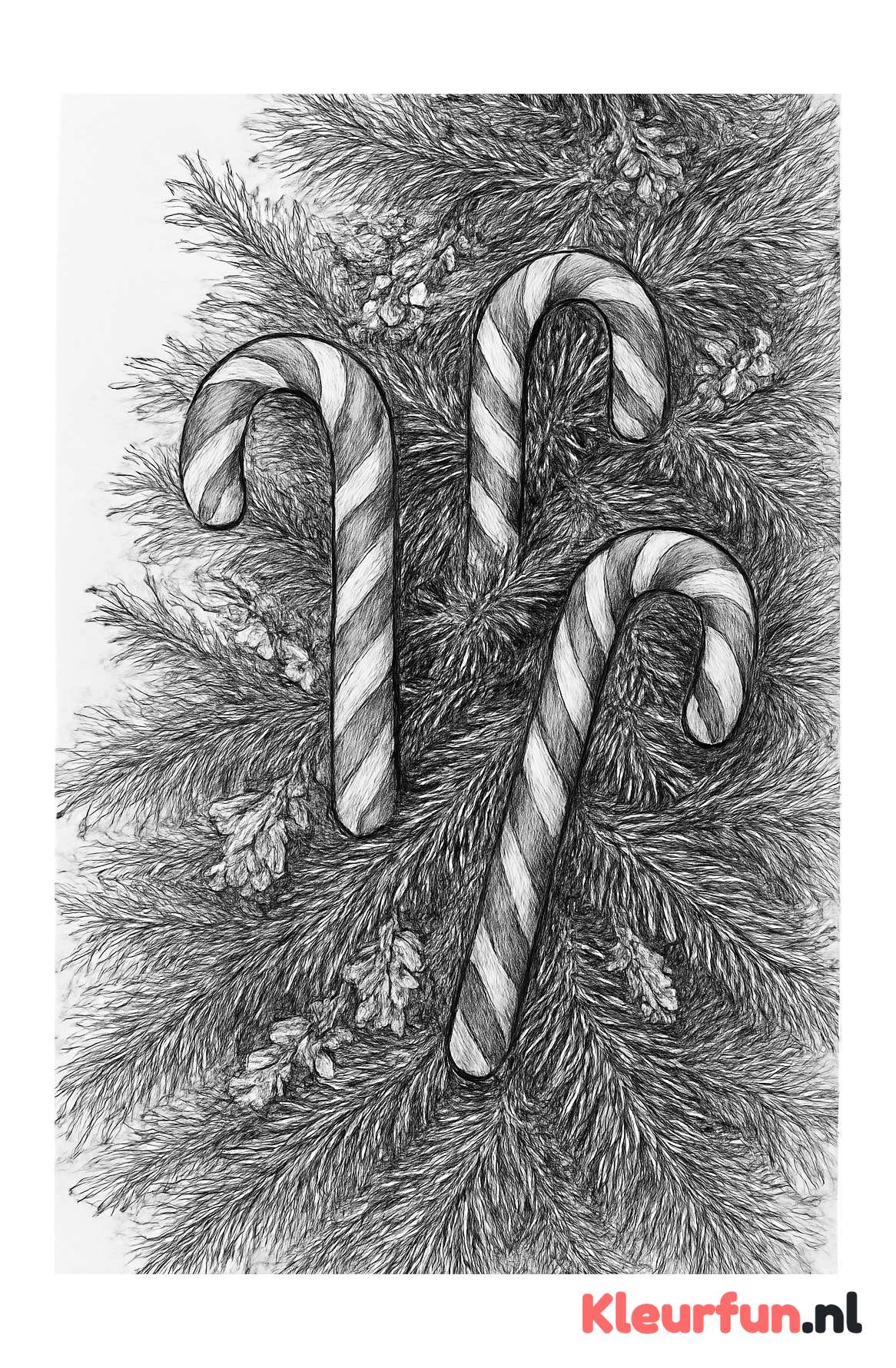 Kerstdecoratie met zuurstokken