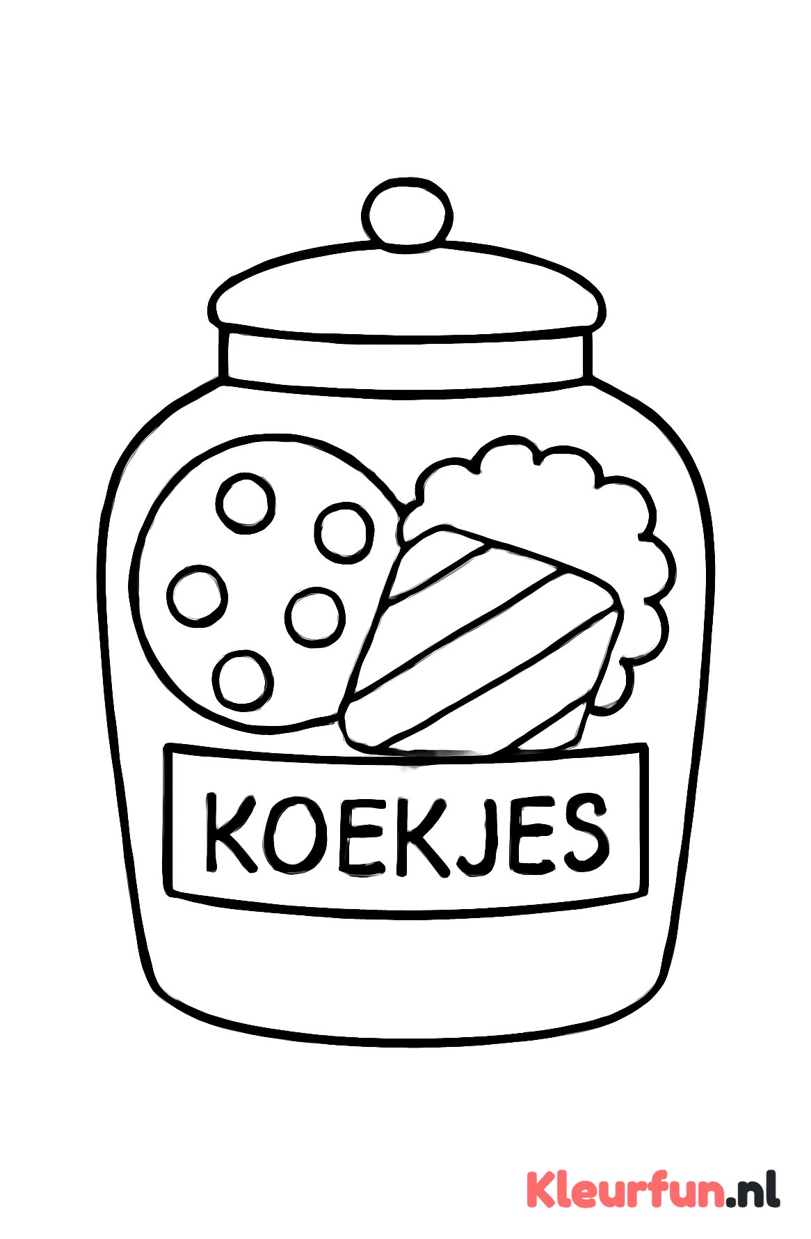 Koekjestrommel met koekjes