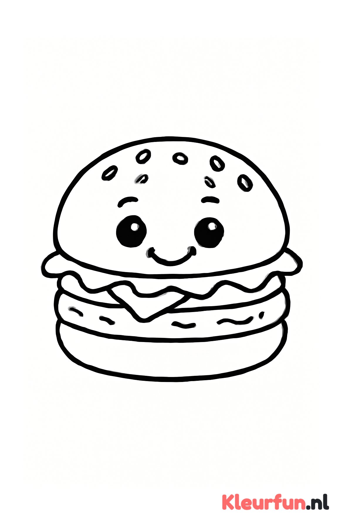 Lachende hamburger