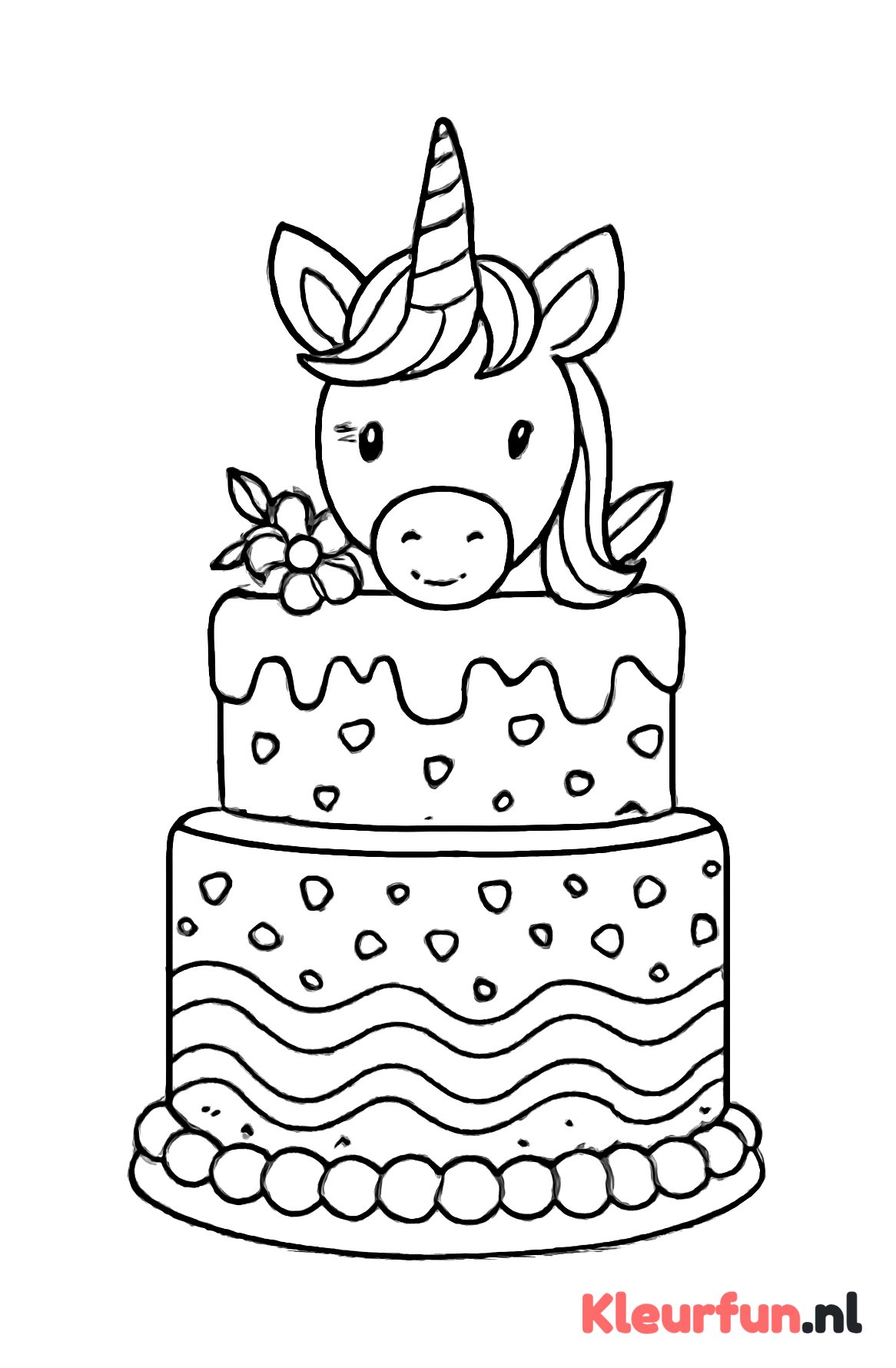 Magische Unicorn Taart