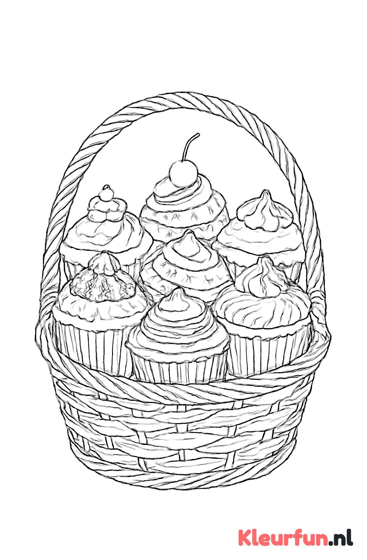 Mand vol cupcakes