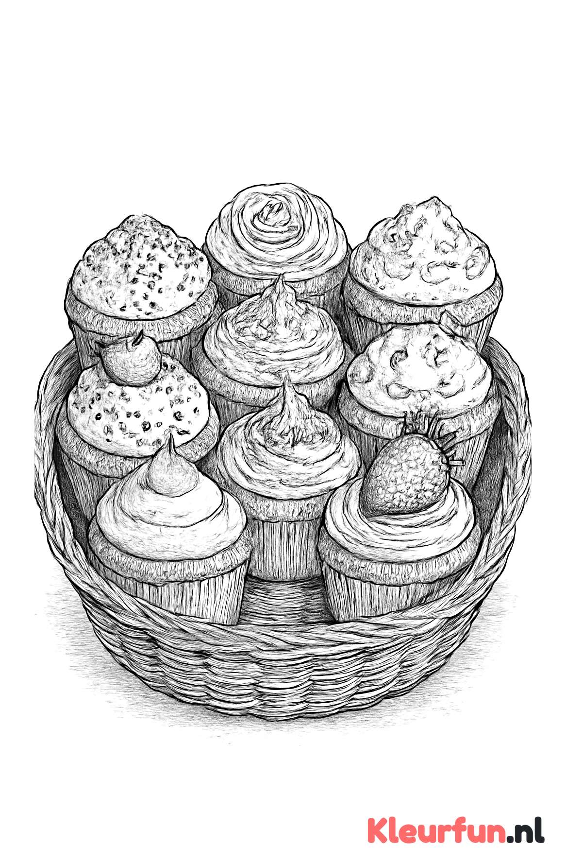 Mand vol unieke cupcakes