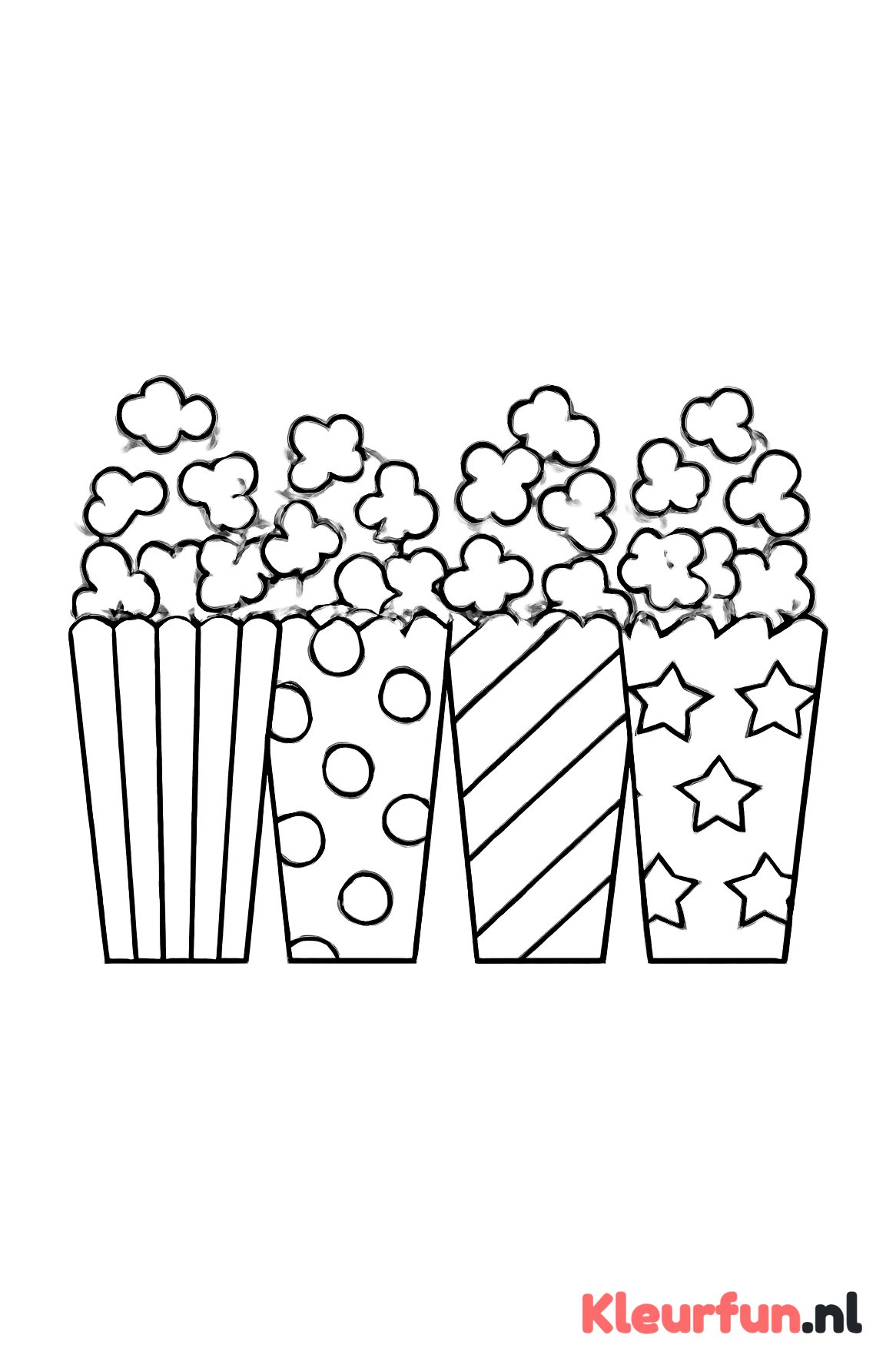Popcornzakken met patronen