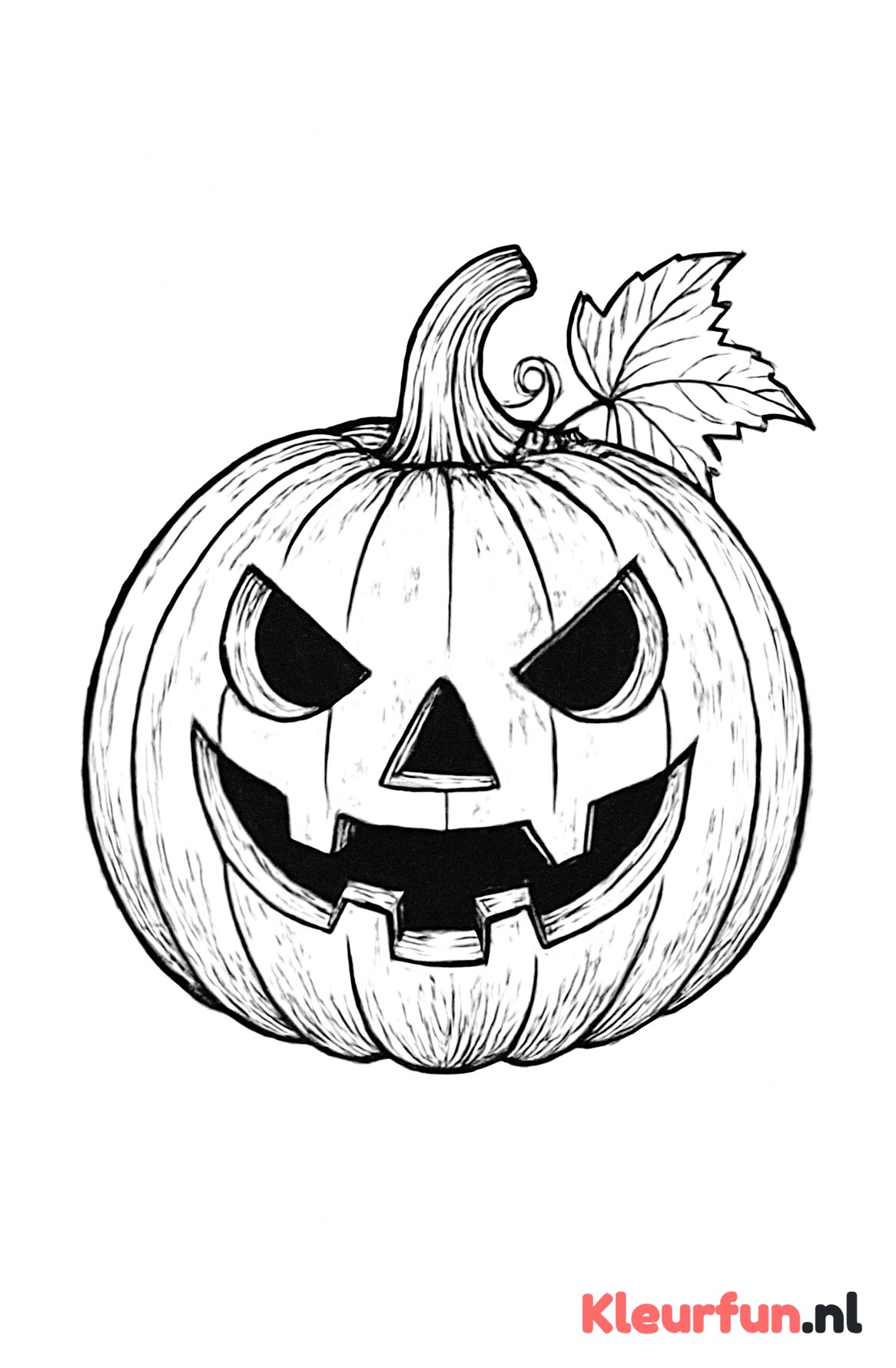 Pompoen met Halloween-gezicht