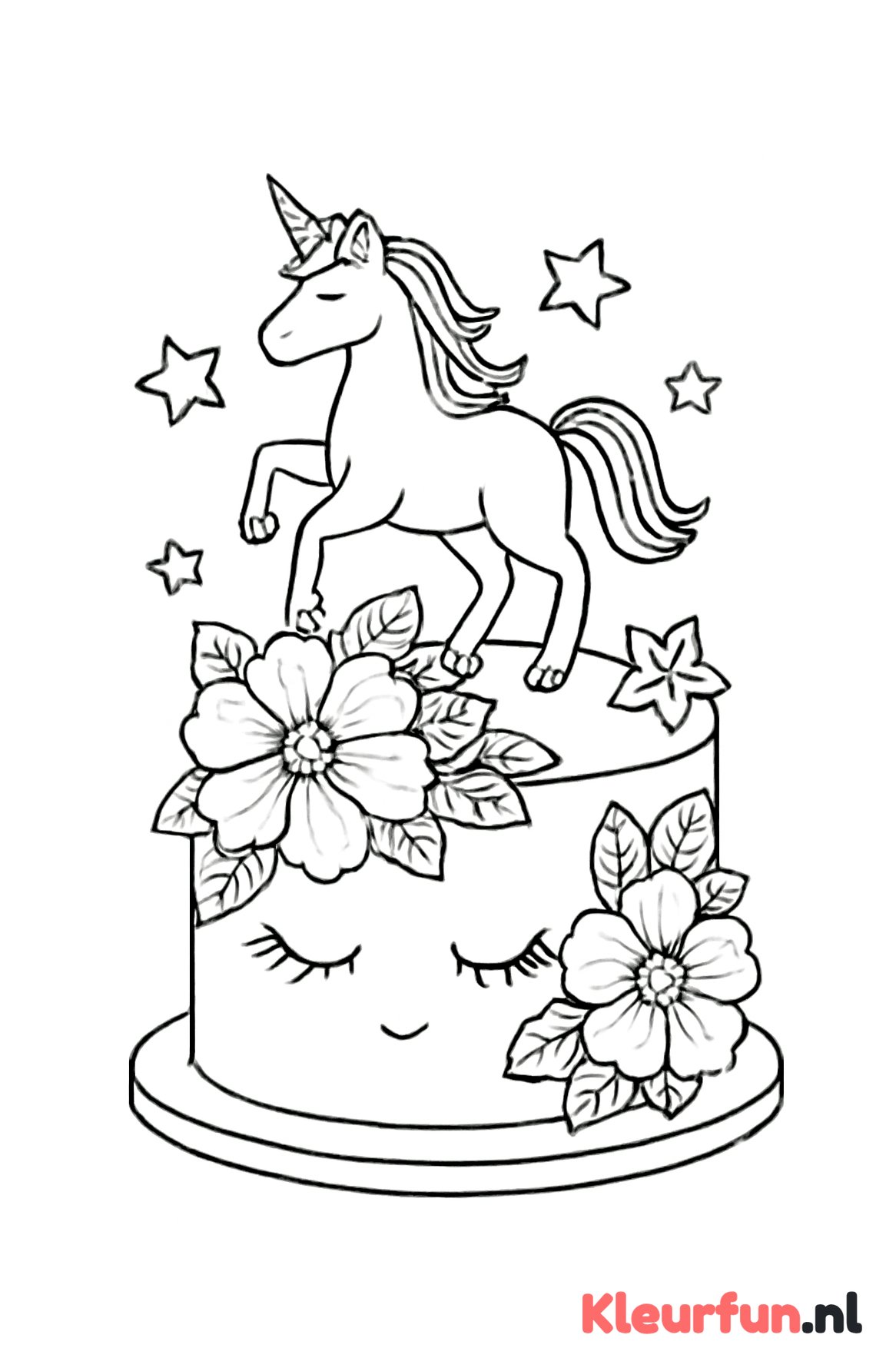 Prachtige Unicorn Taart
