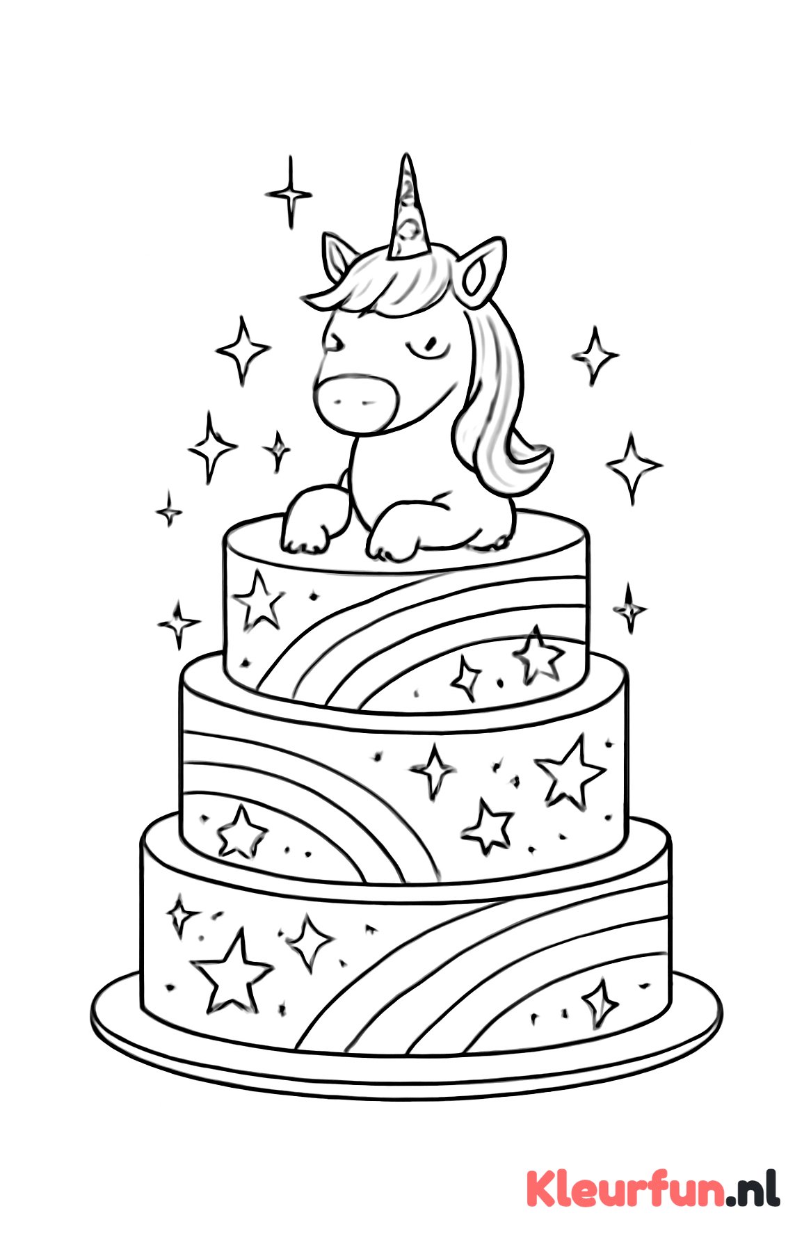 Royale Unicorn Taart