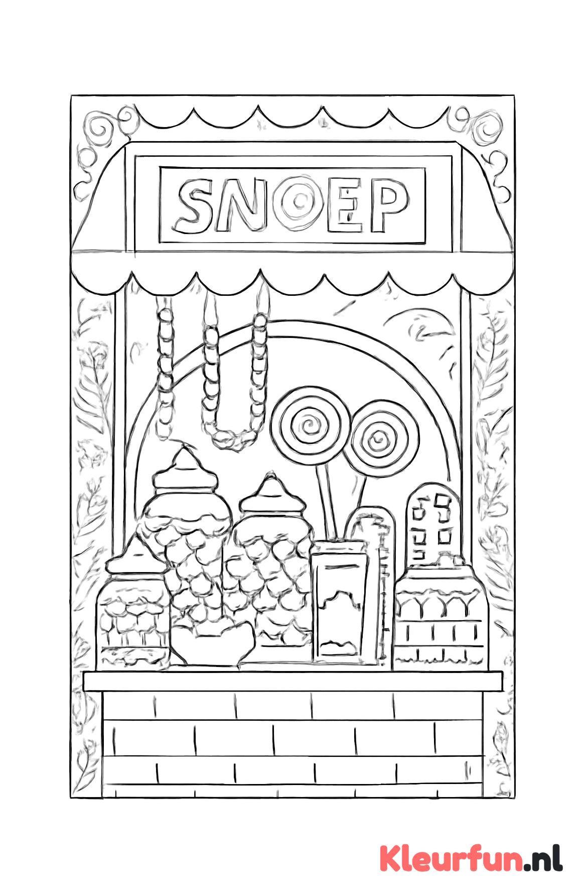 Snoepwinkel vol snoep
