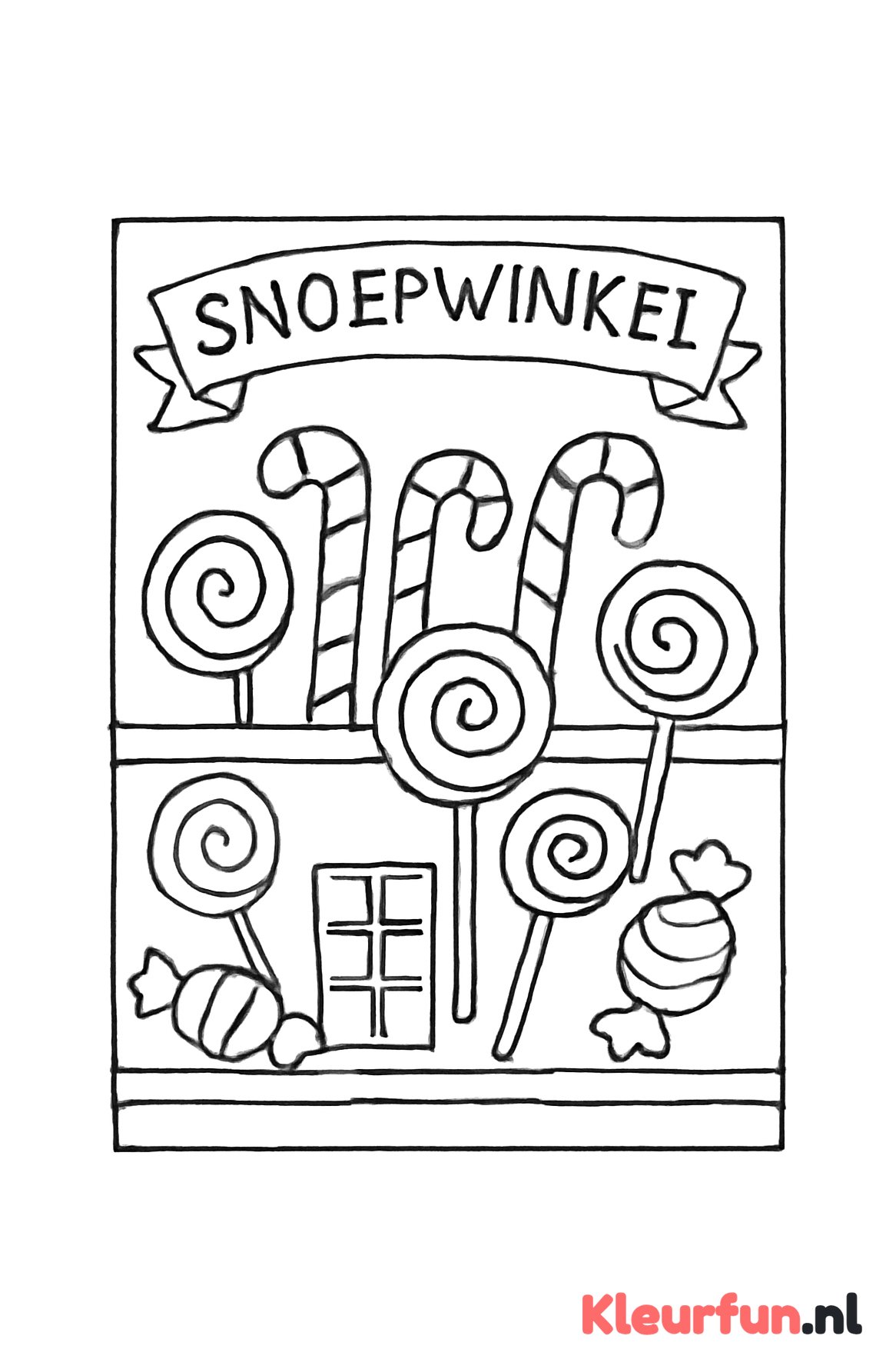 Snoepwinkel vol snoepjes