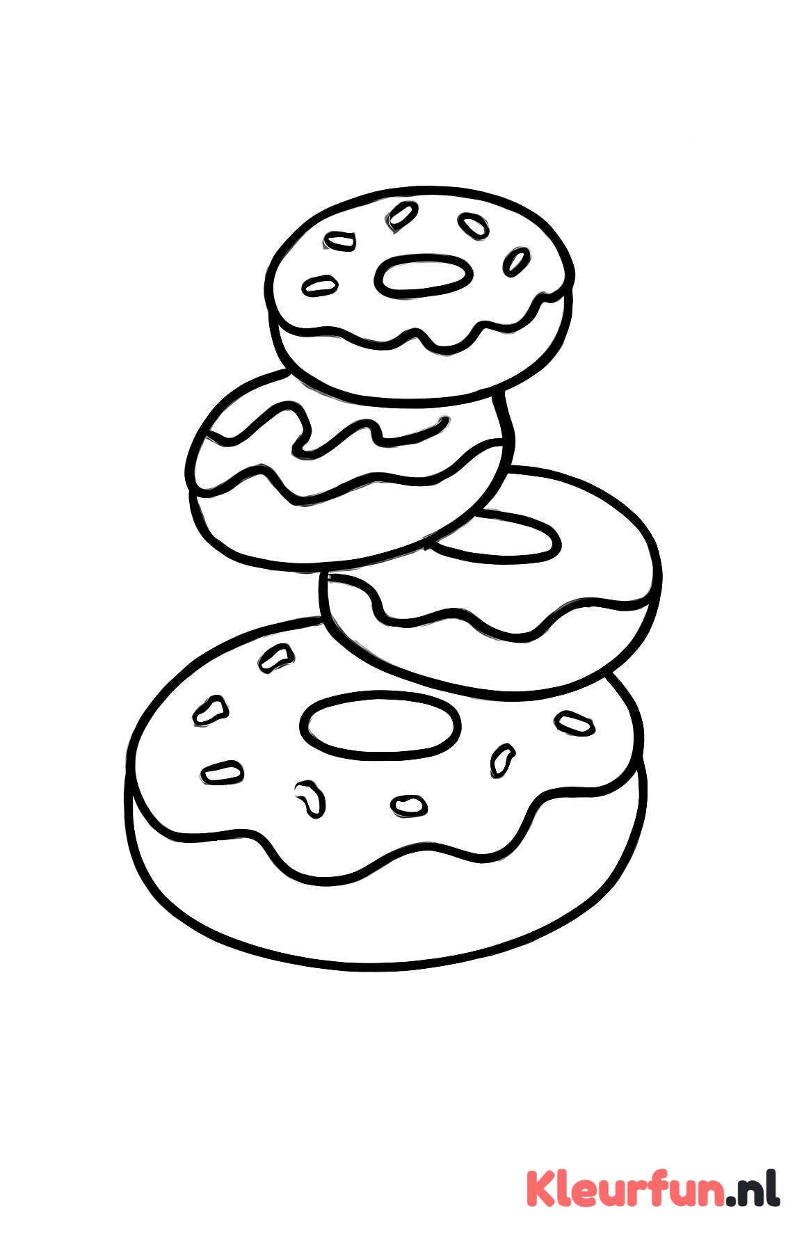 Stapeltje donuts
