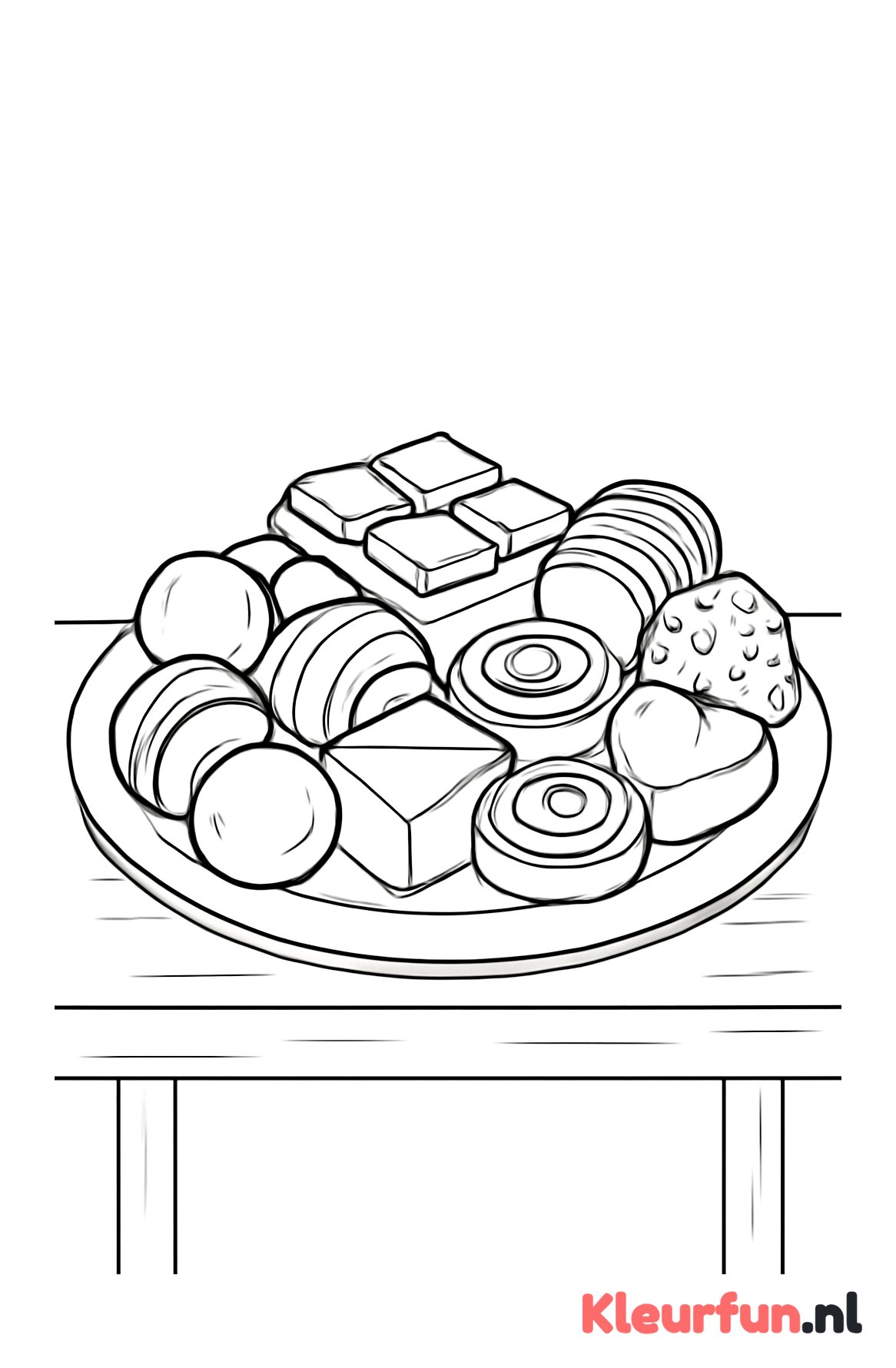 Tafel met bonbons