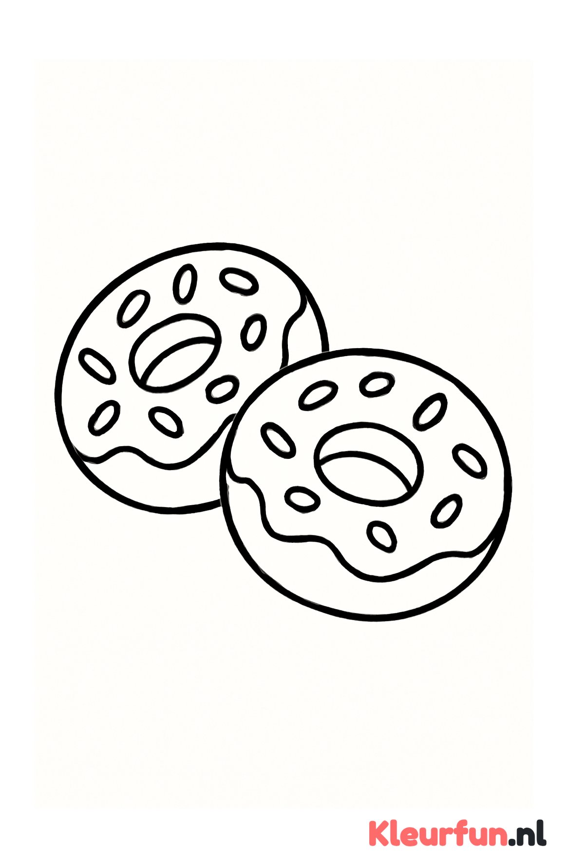 Twee eenvoudige donuts