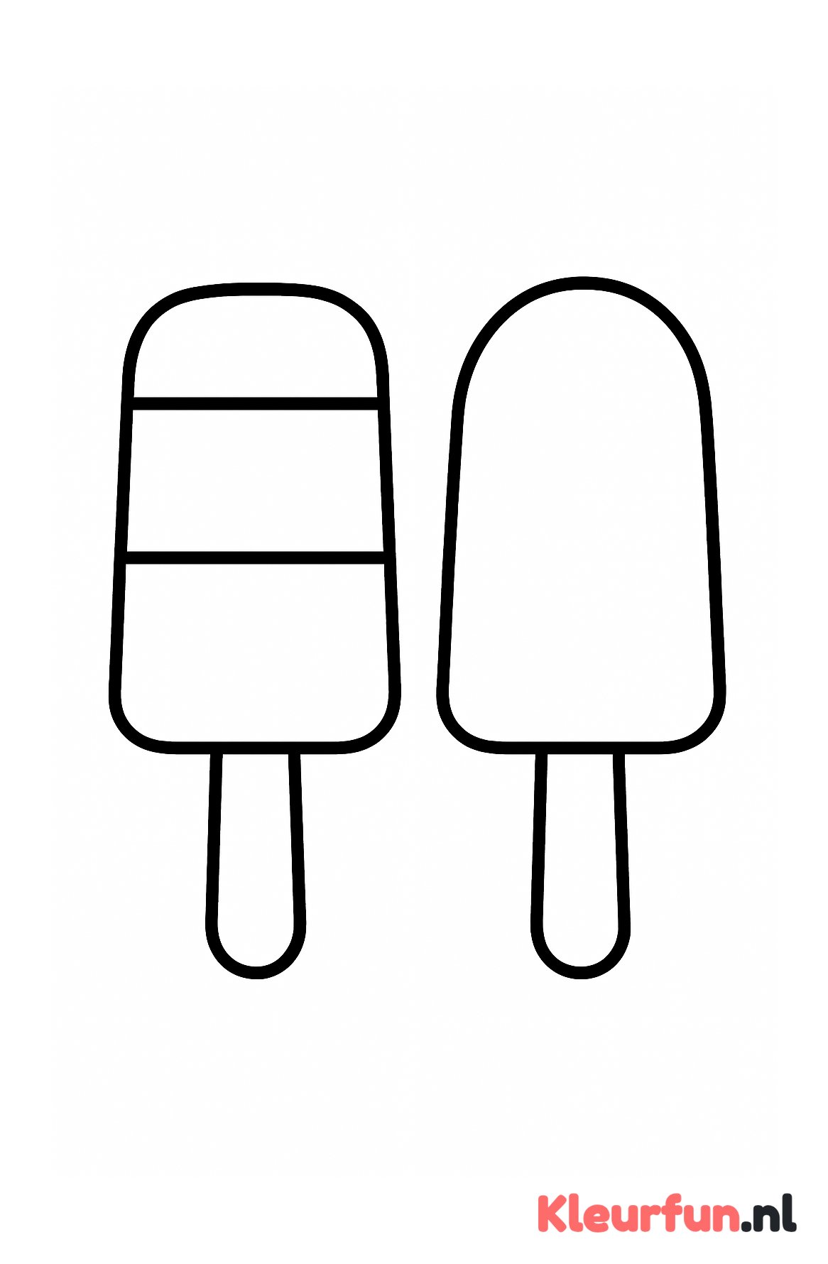 Twee grote waterijsjes