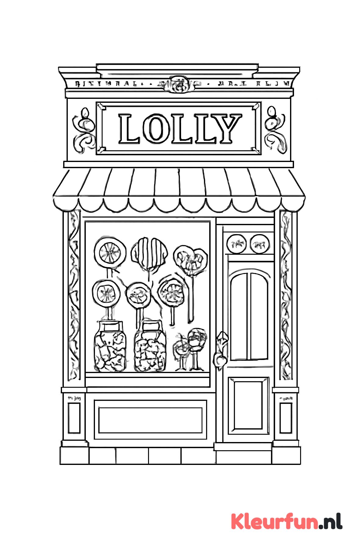Vintage lolly winkel