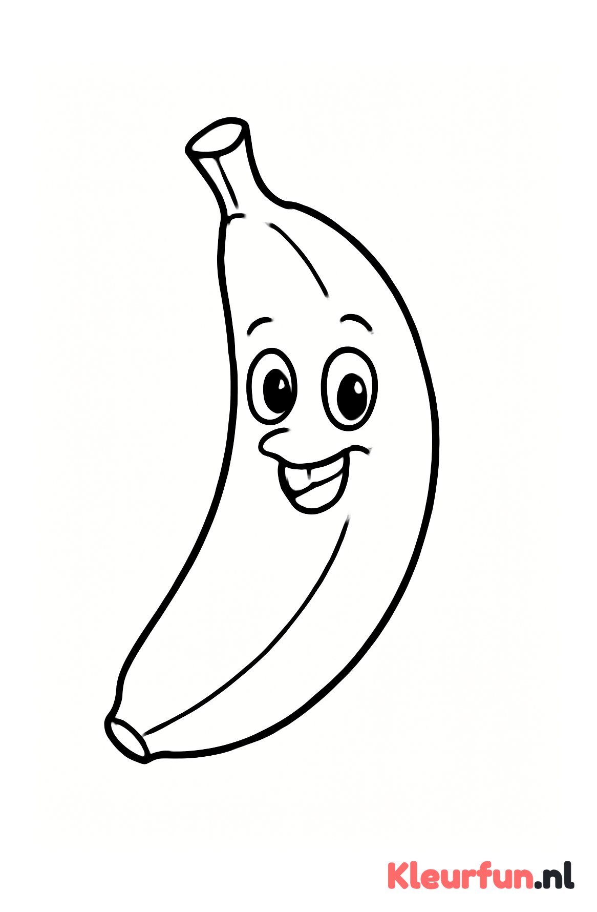 Vrolijke banaan