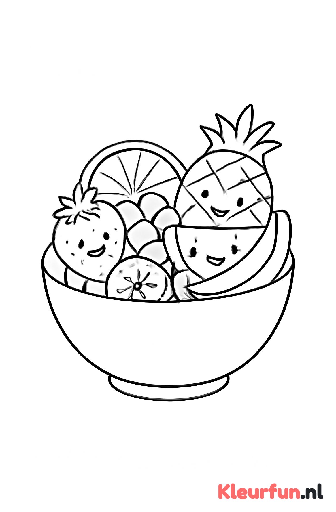 Vrolijke fruitsalade