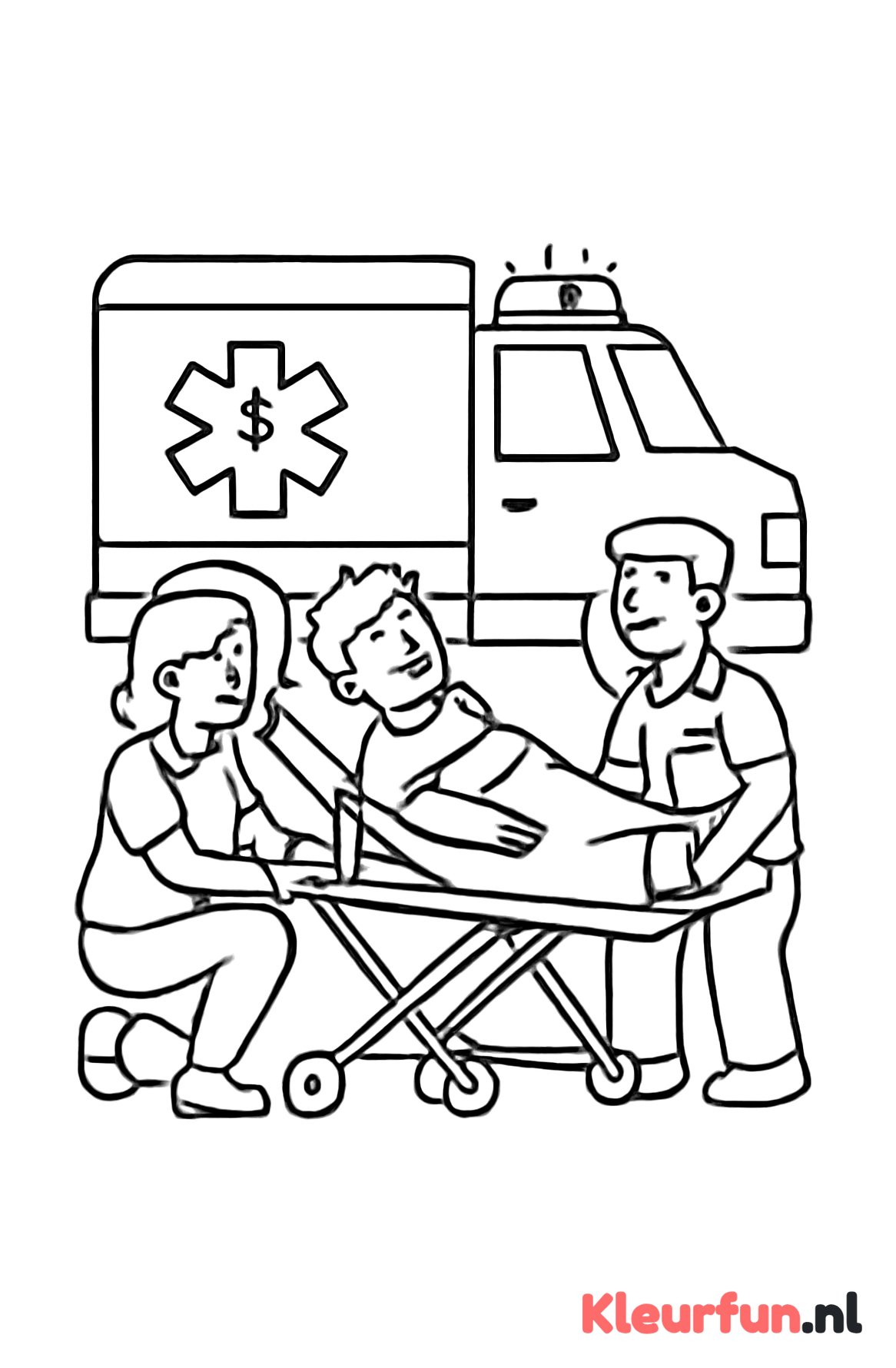 Ambulance met hulpverleners