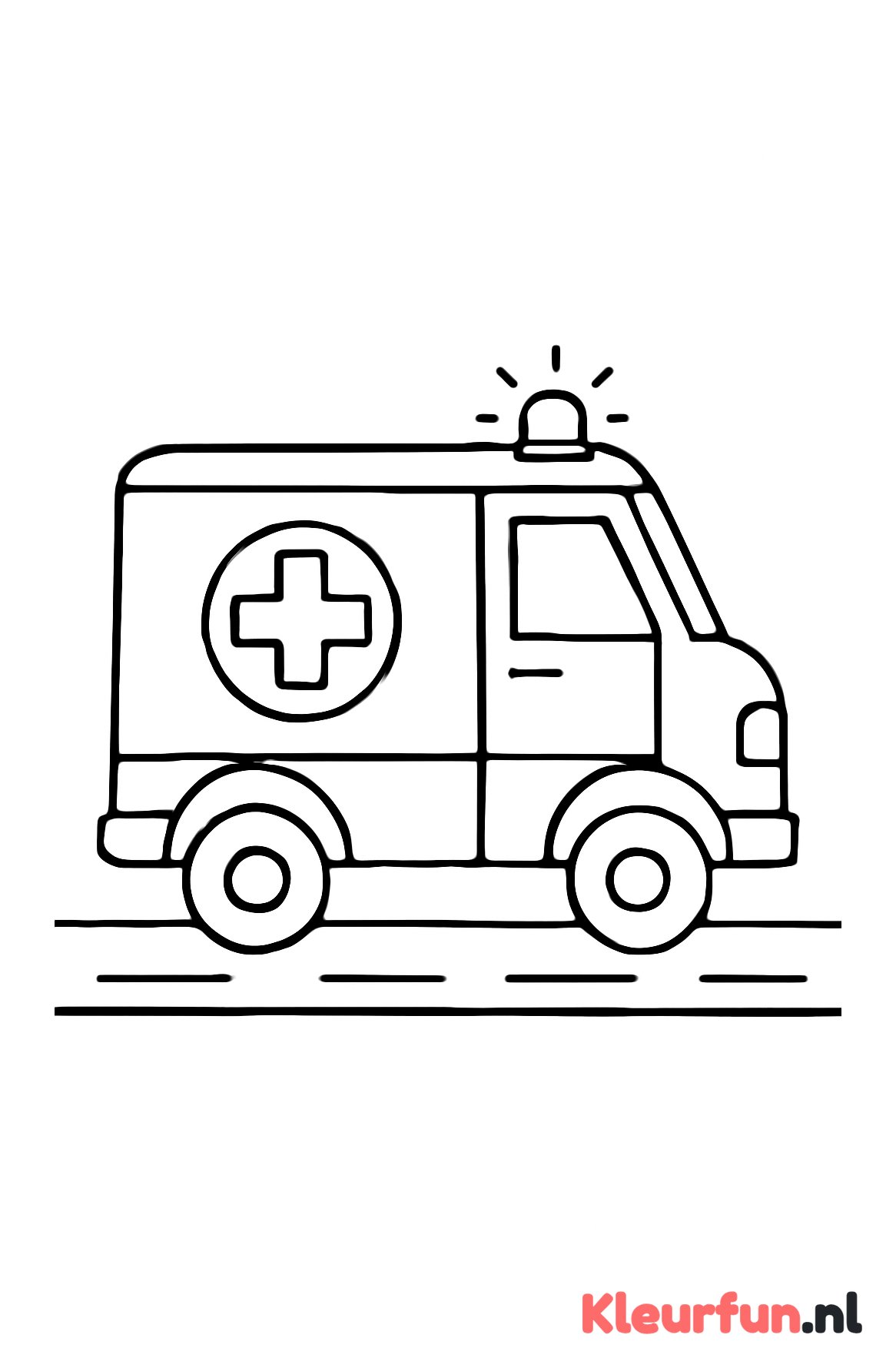 Ambulance op de weg