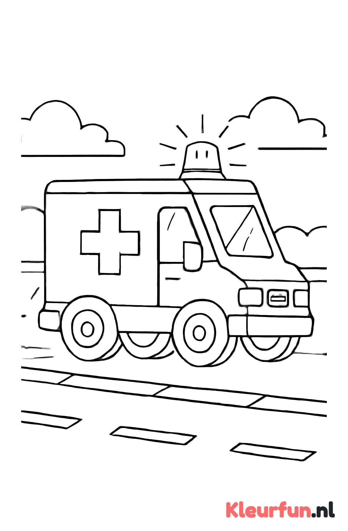 Ambulance op de snelweg