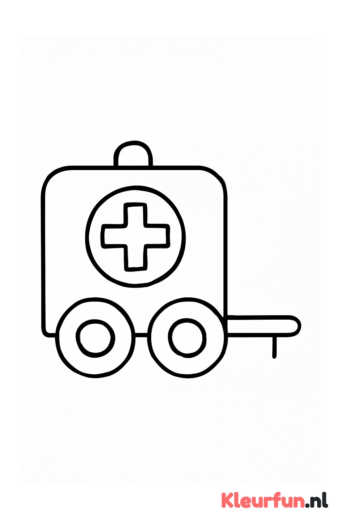 Eenvoudige ambulancetrailer