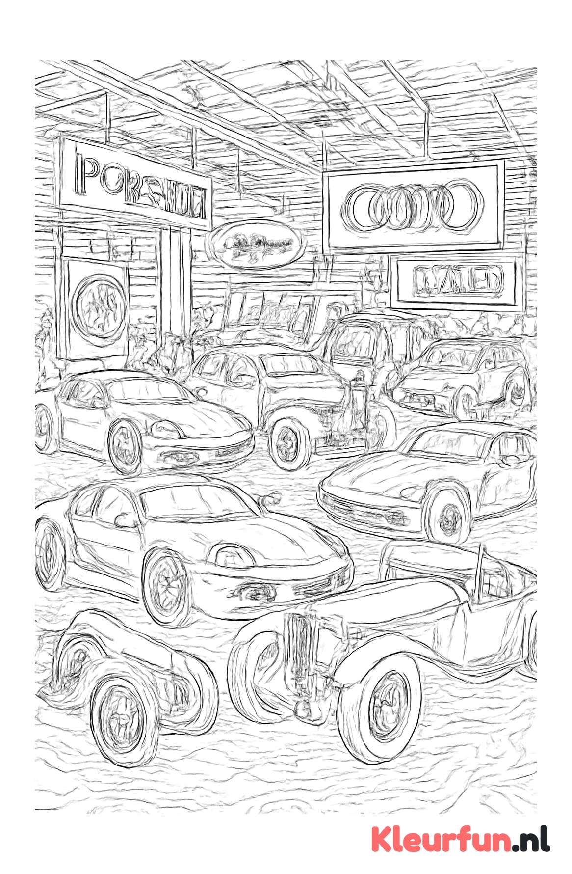 Autoshow met diverse modellen