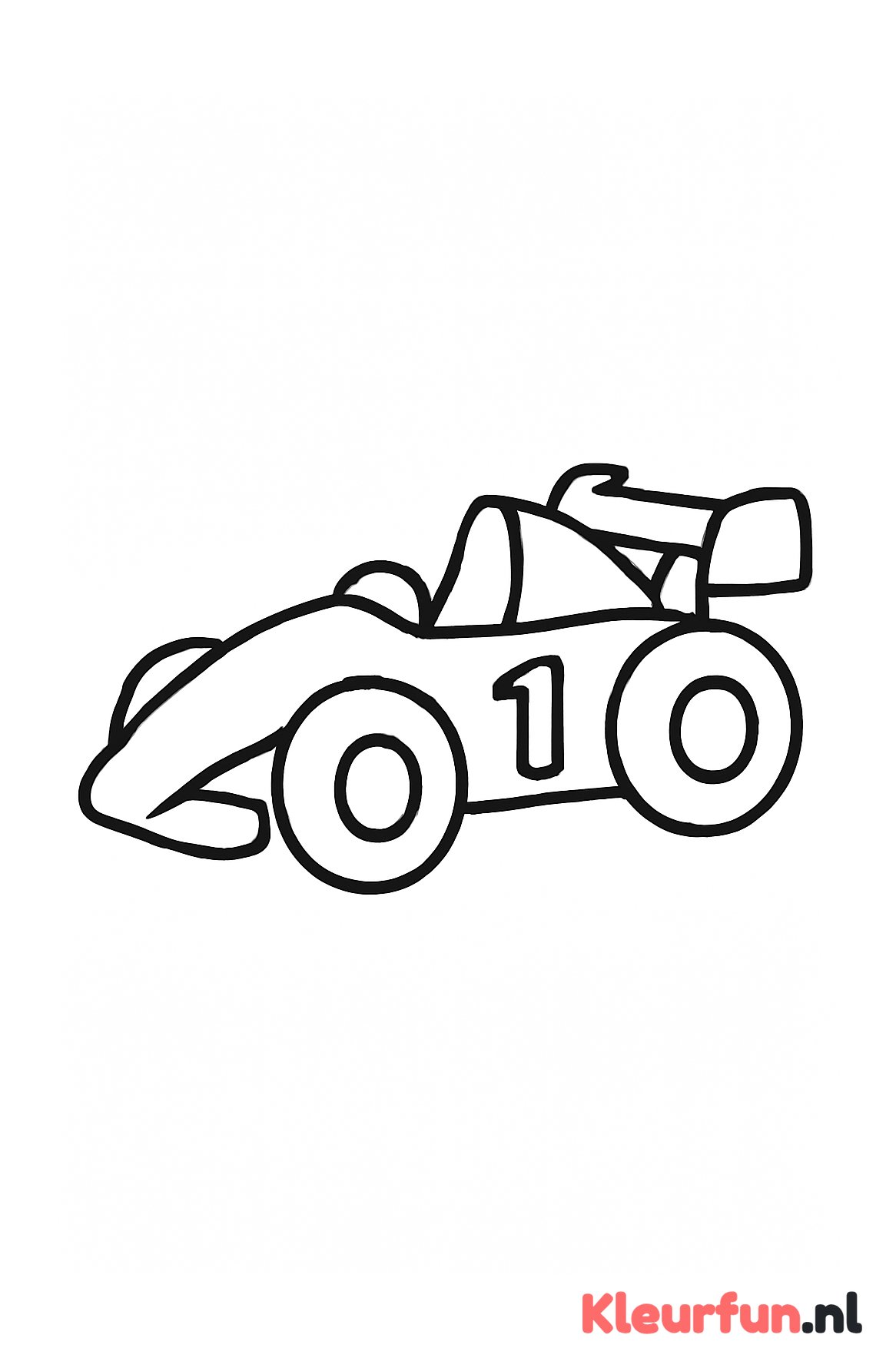 Grote raceauto