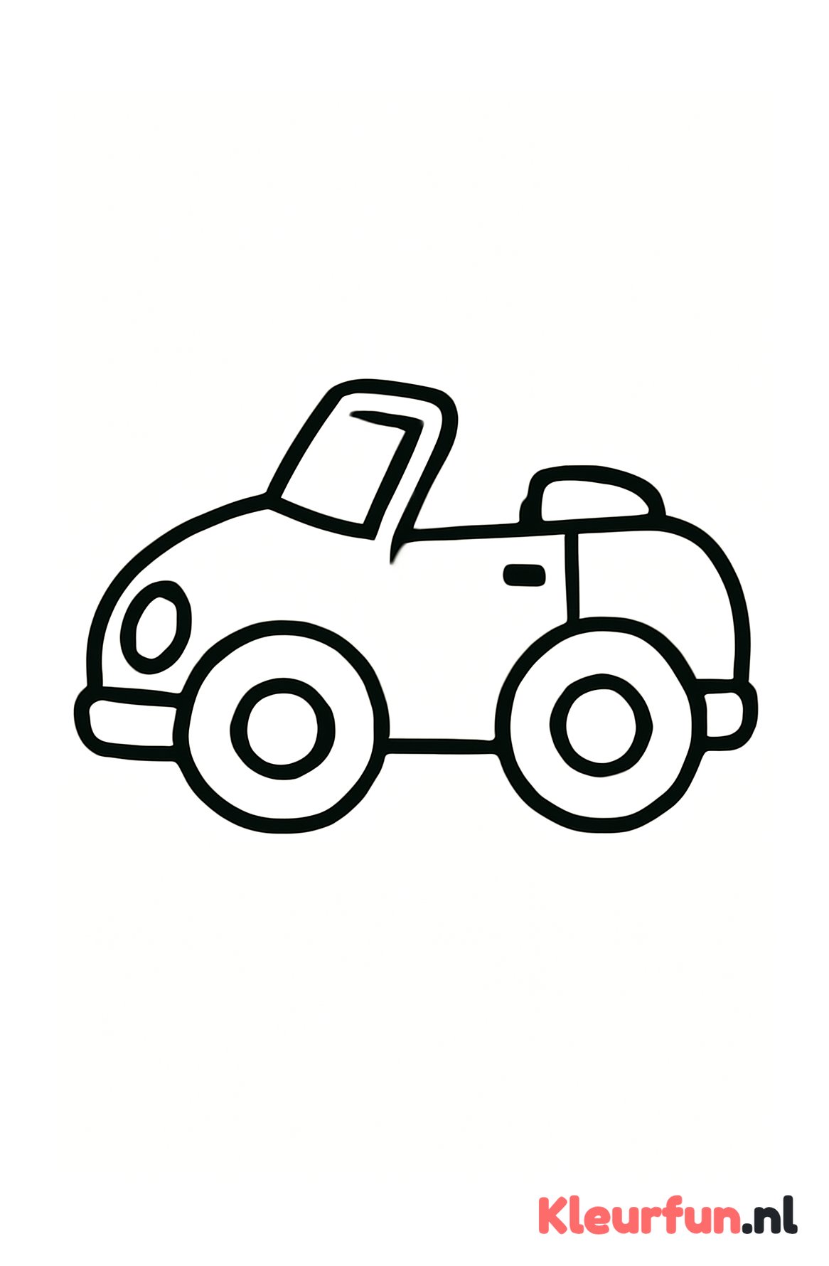 Simpele cabrioletauto